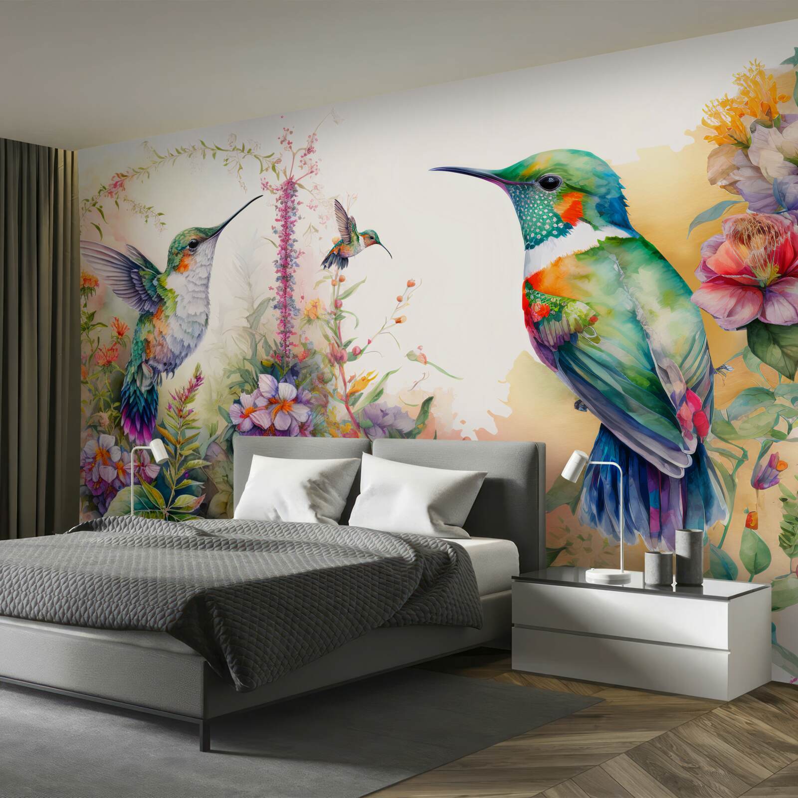 Fototapeta Kolibríky komunikujú pomocou farieb