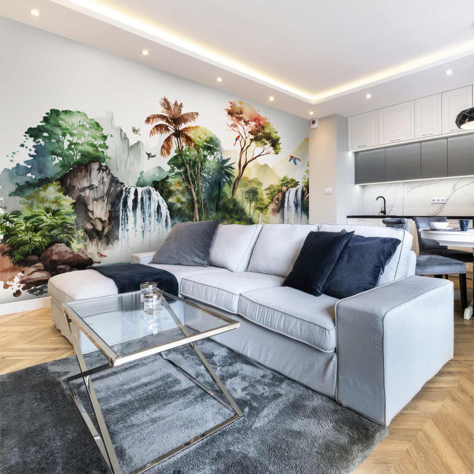 Fototapeta v dažďovom pralese sú vodopády