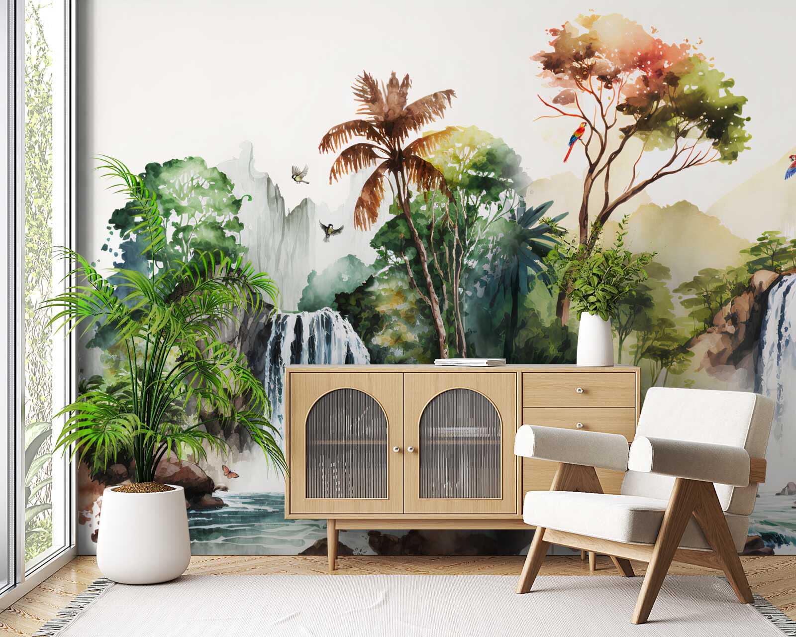 Fototapeta v dažďovom pralese sú vodopády