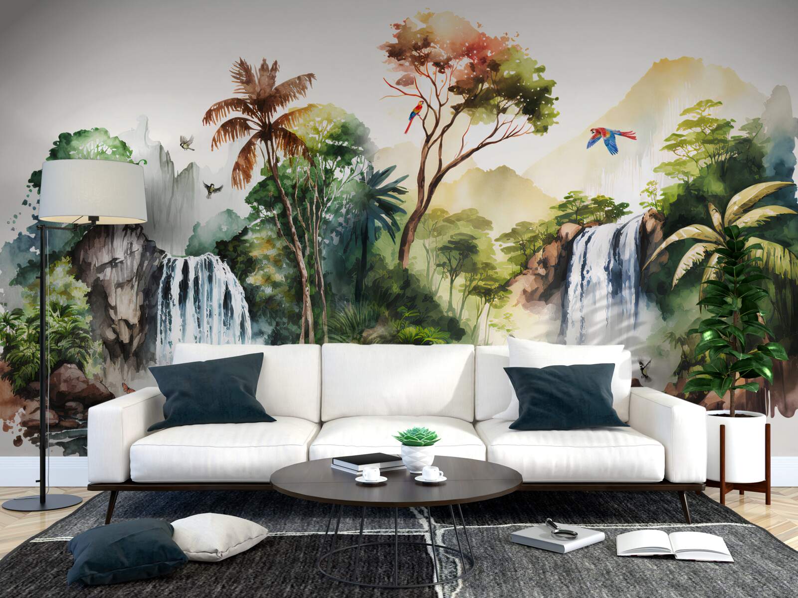 Fototapeta v dažďovom pralese sú vodopády