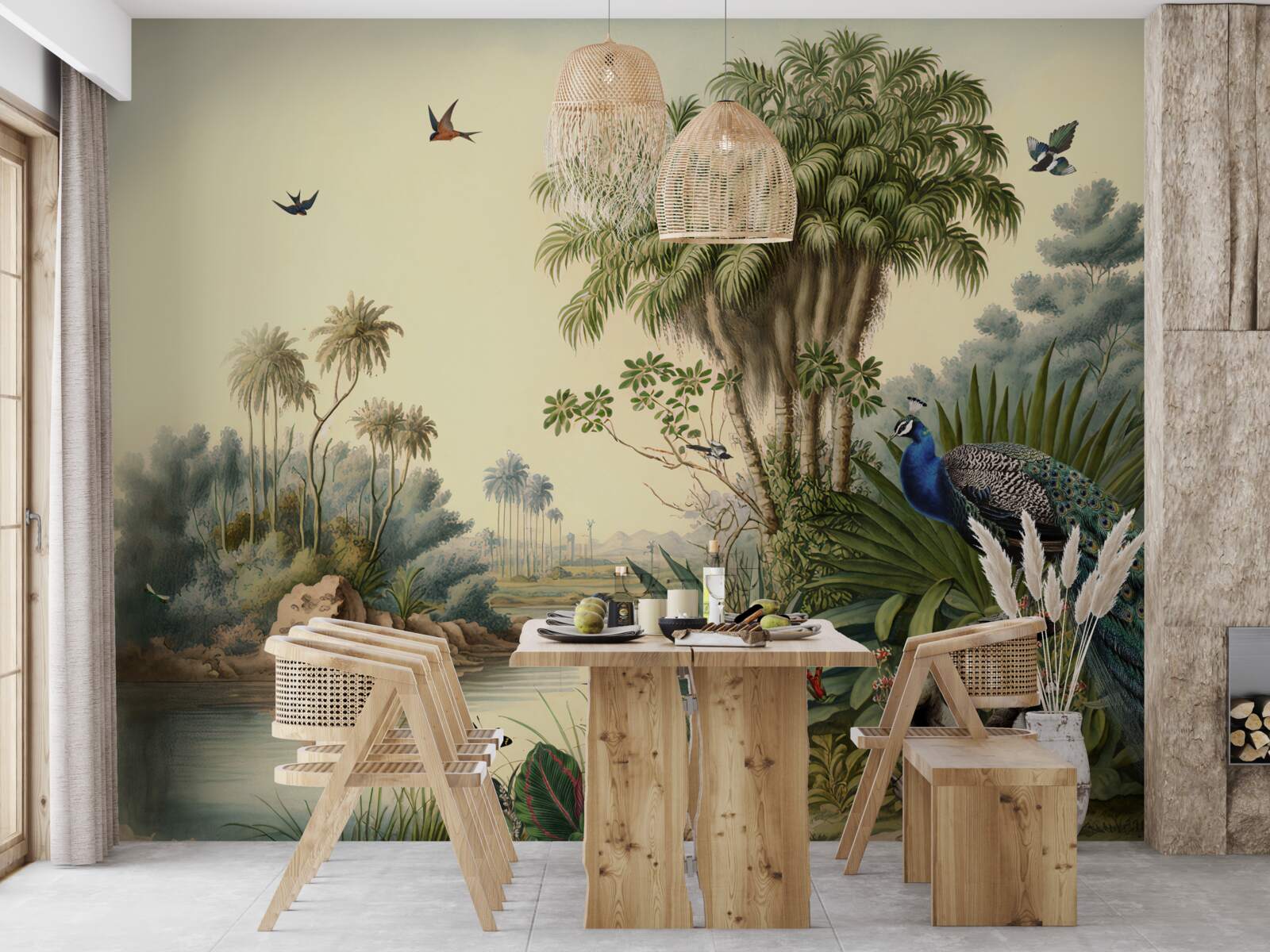 Fototapeta páv vo svojom reálnom prostredí