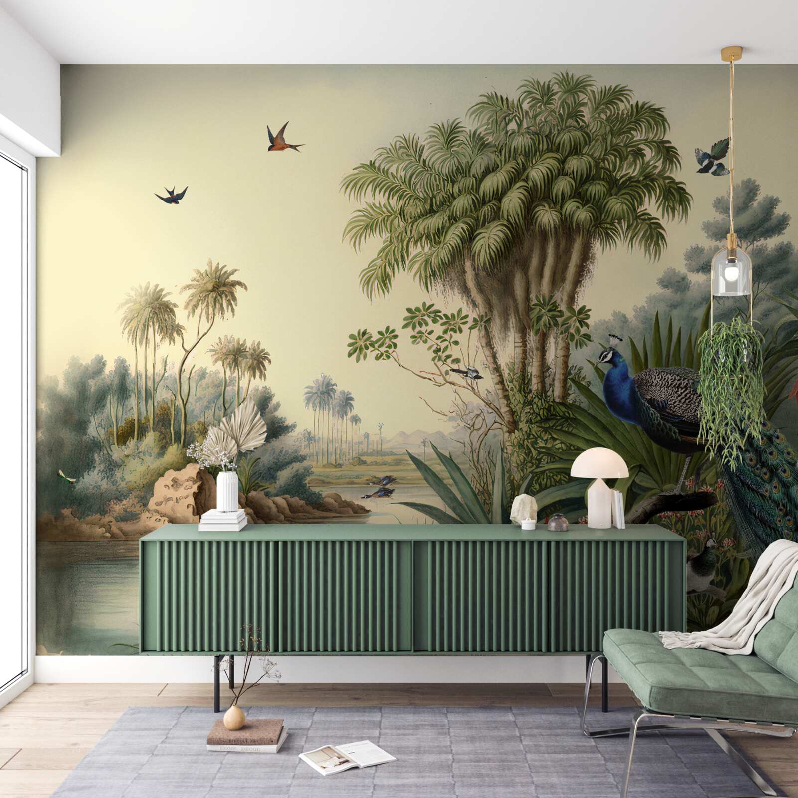 Fototapeta páv vo svojom reálnom prostredí