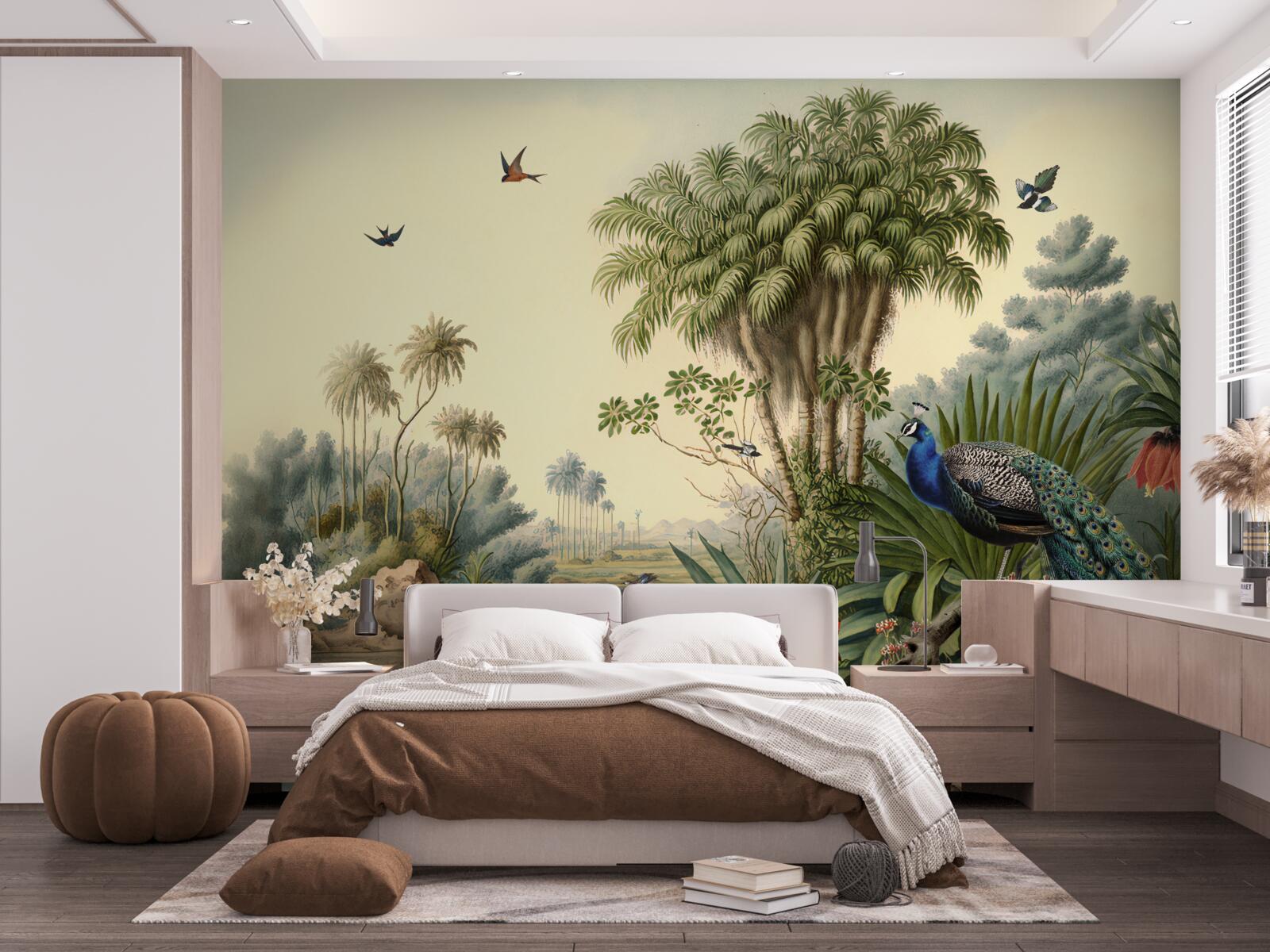 Fototapeta páv vo svojom reálnom prostredí