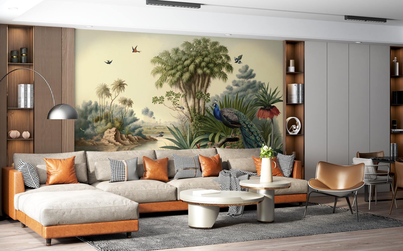 Fototapeta páv vo svojom reálnom prostredí