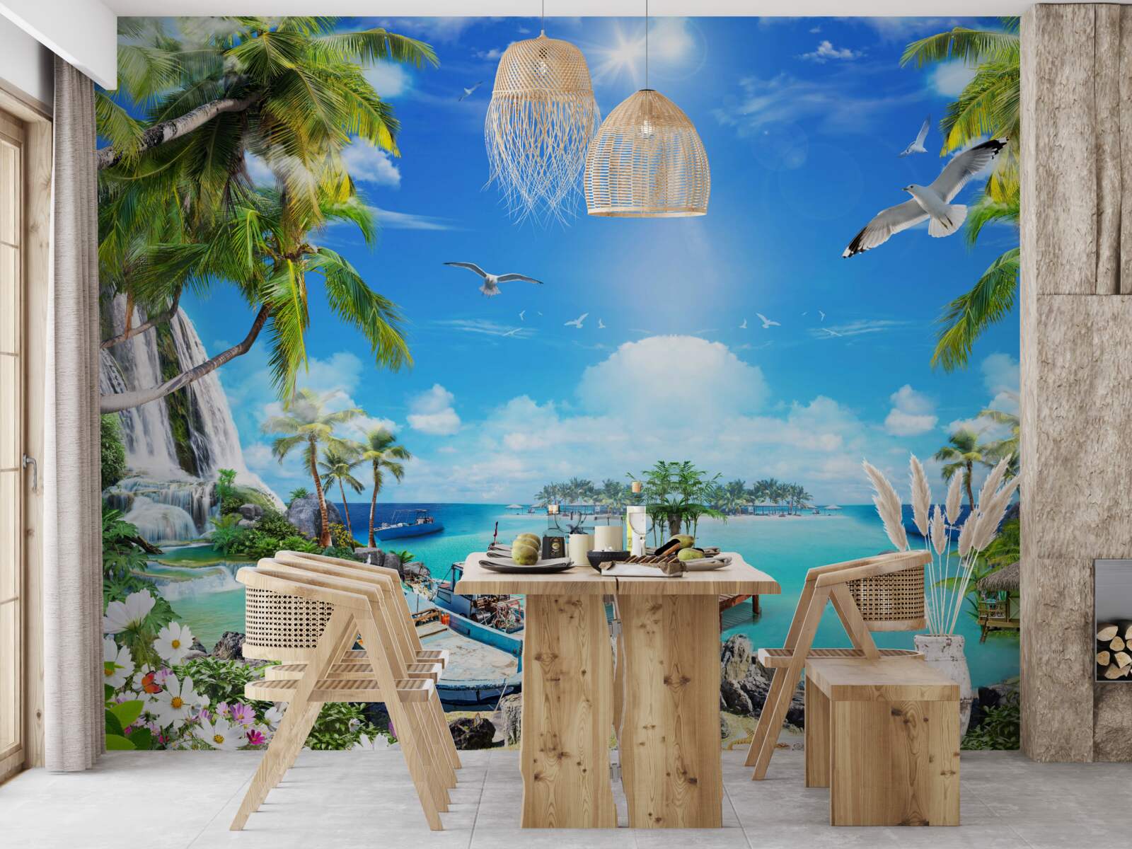 Fototapeta lode na brehoch tropického pásma