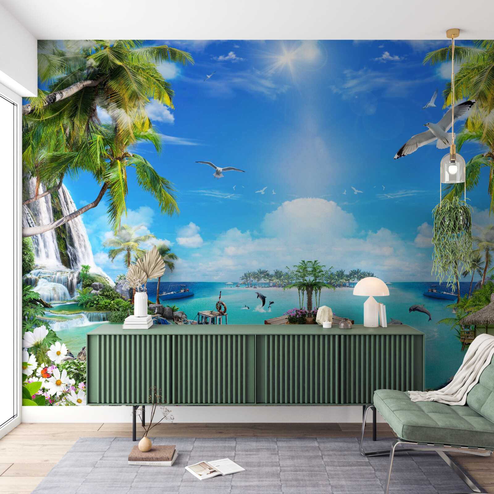 Fototapeta lode na brehoch tropického pásma