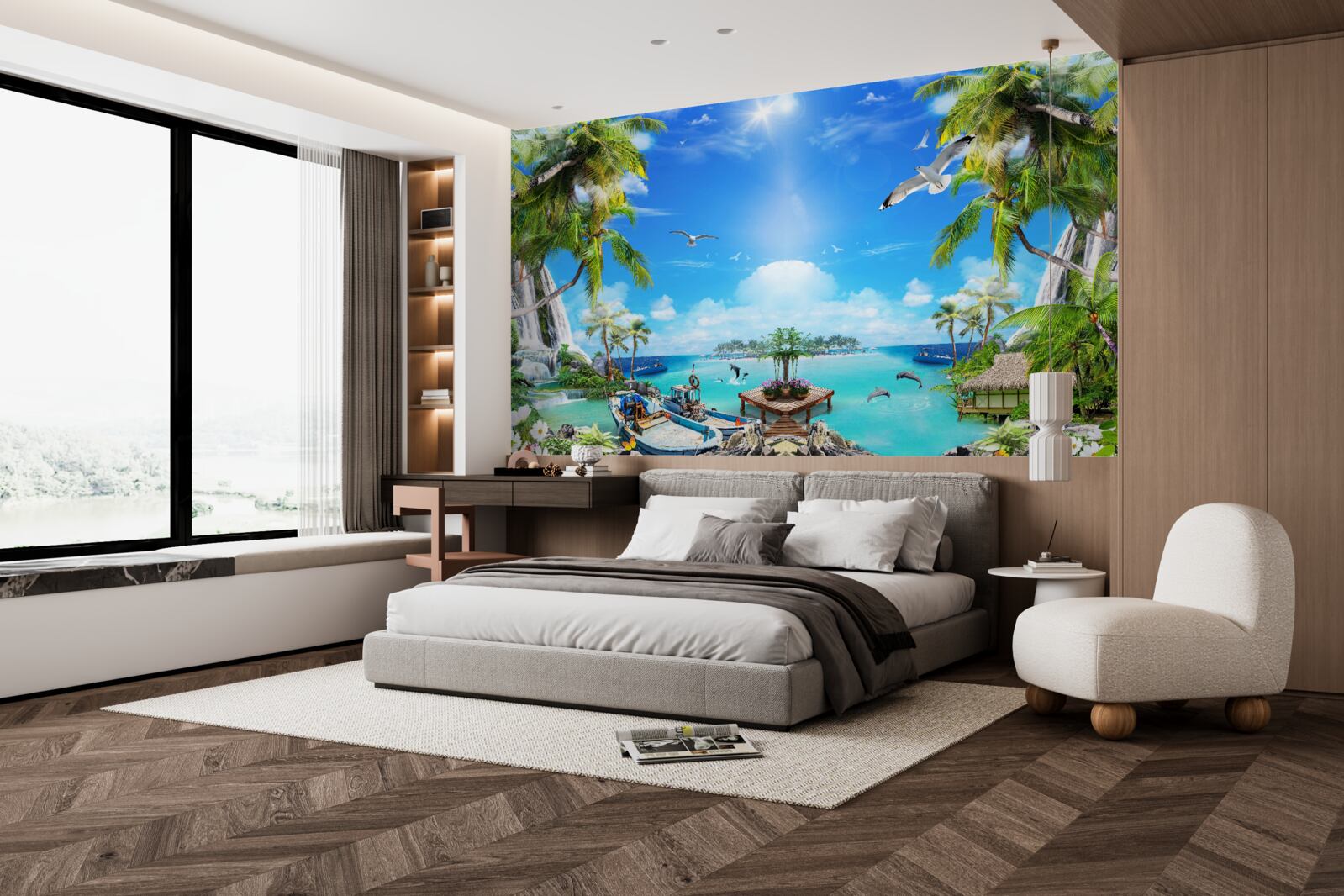 Fototapeta lode na brehoch tropického pásma