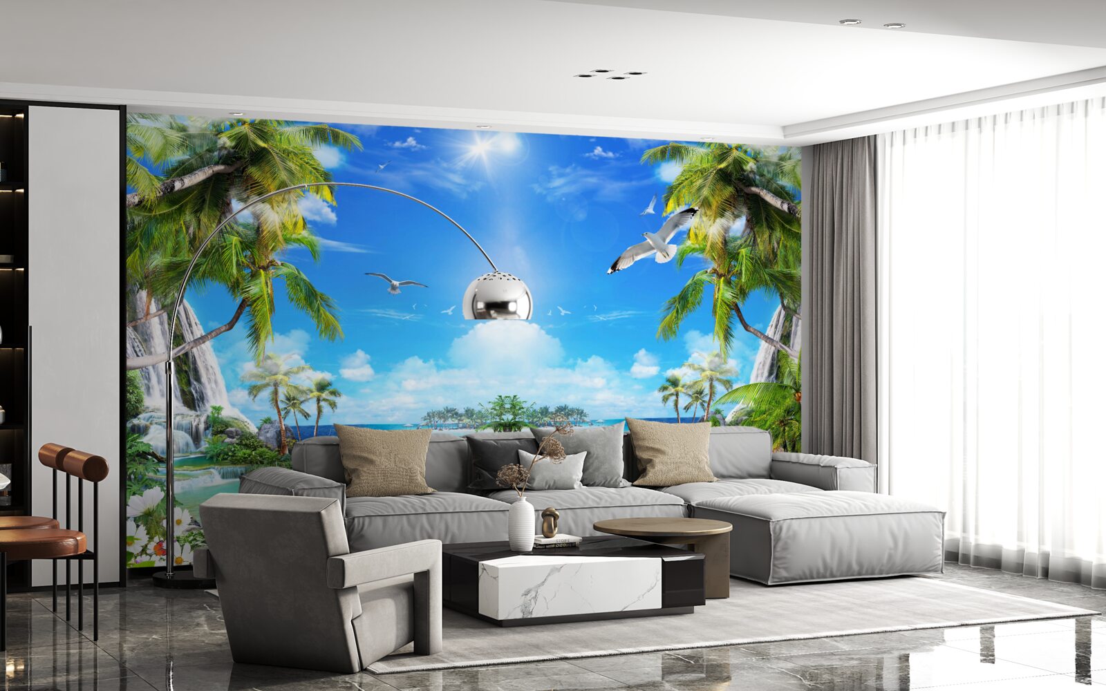 Fototapeta lode na brehoch tropického pásma