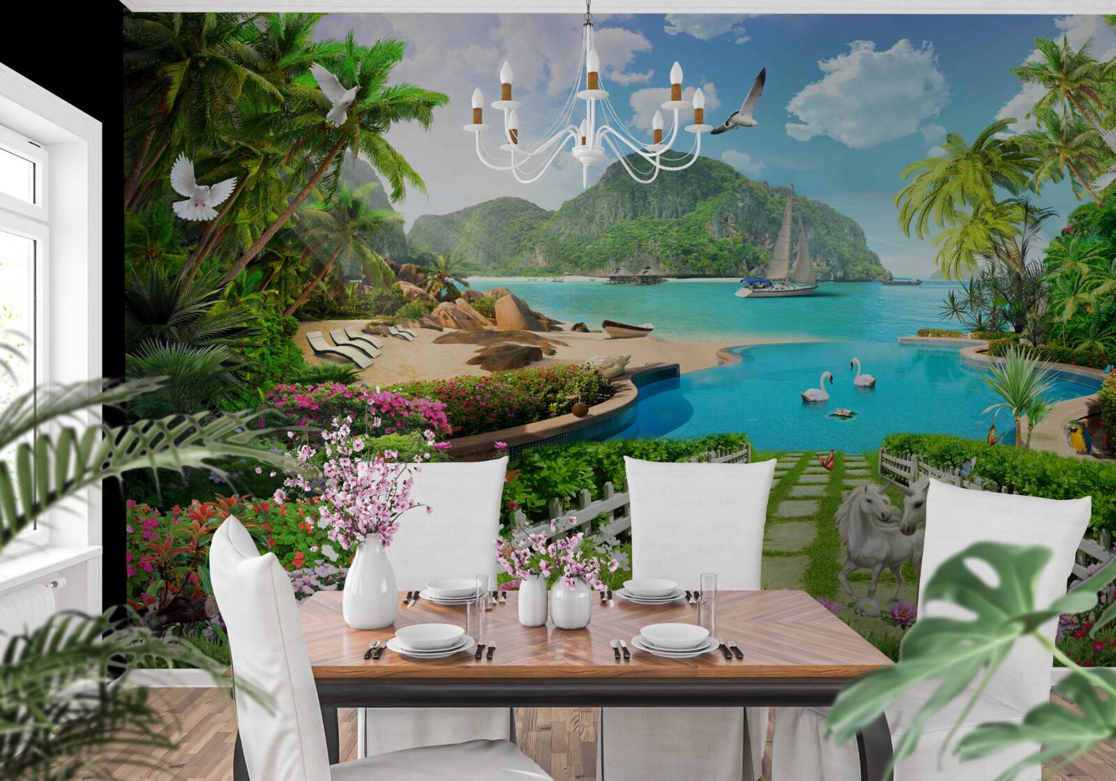 Fototapeta pokojné útočisko v trópoch