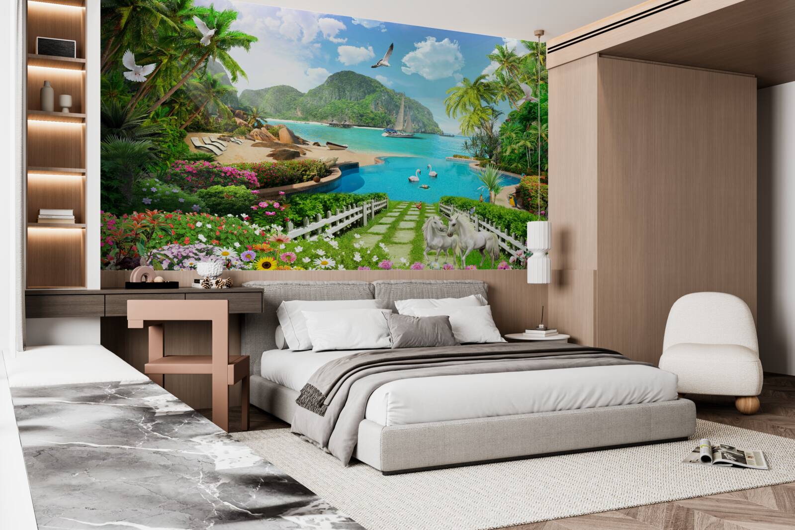 Fototapeta pokojné útočisko v trópoch