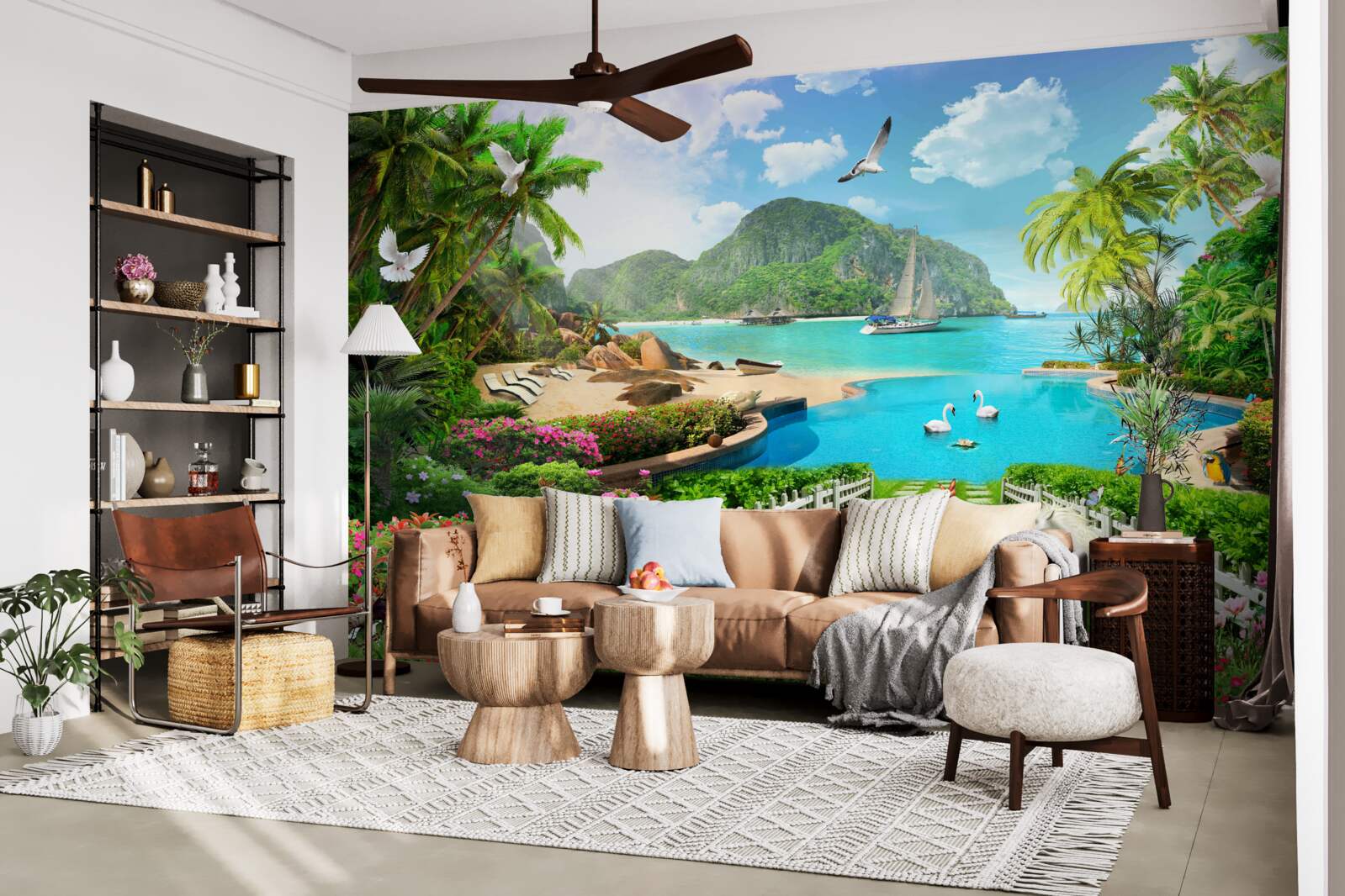 Fototapeta pokojné útočisko v trópoch