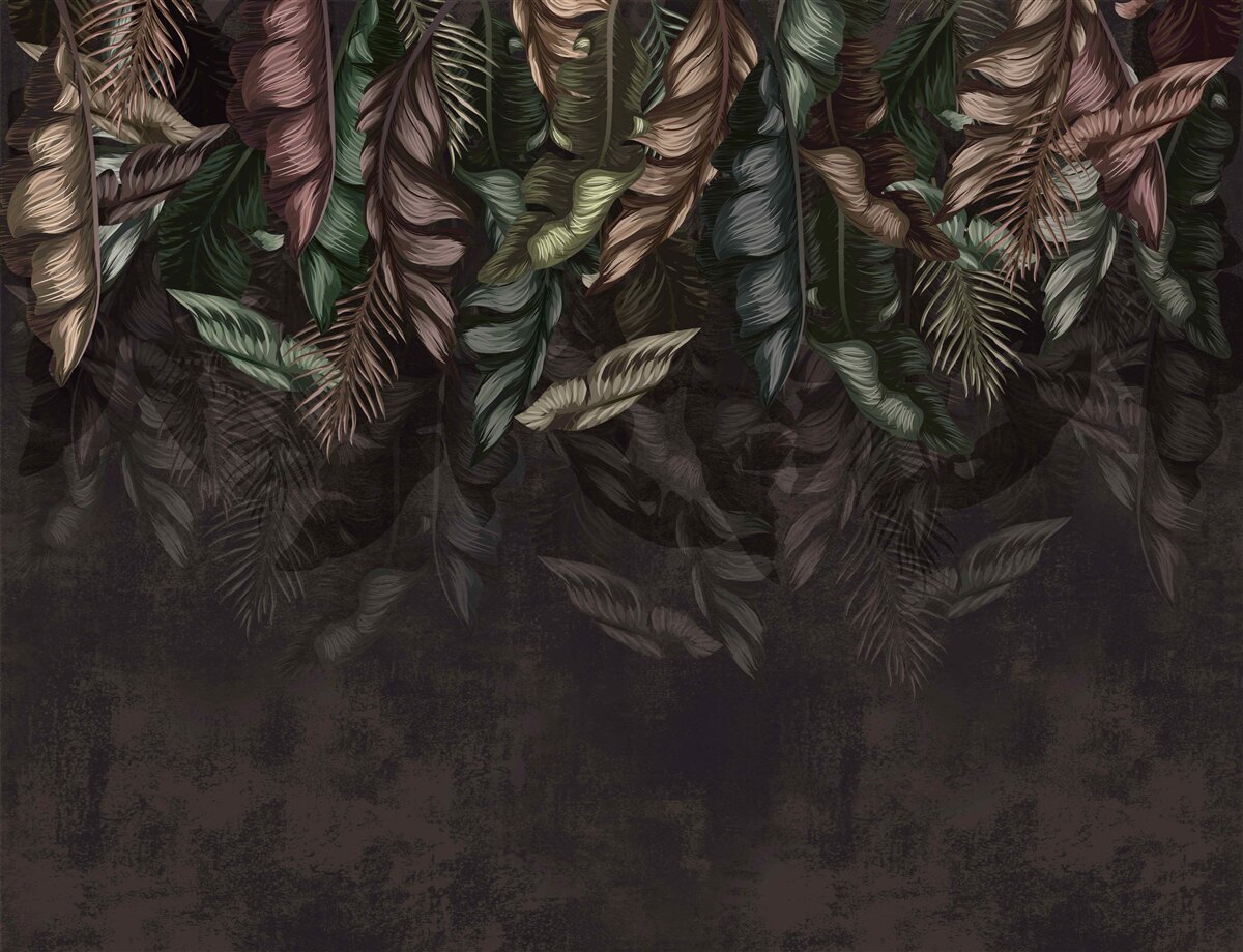 Fototapeta tmavá tropická vegetácia