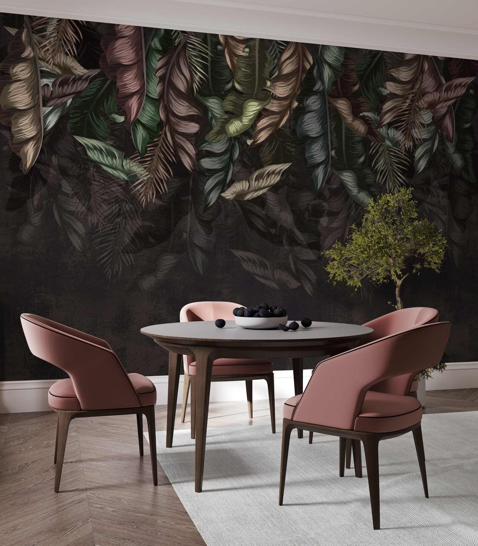 Fototapeta tmavá tropická vegetácia