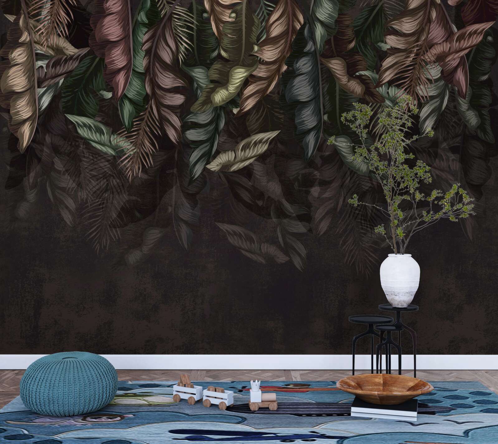 Fototapeta tmavá tropická vegetácia