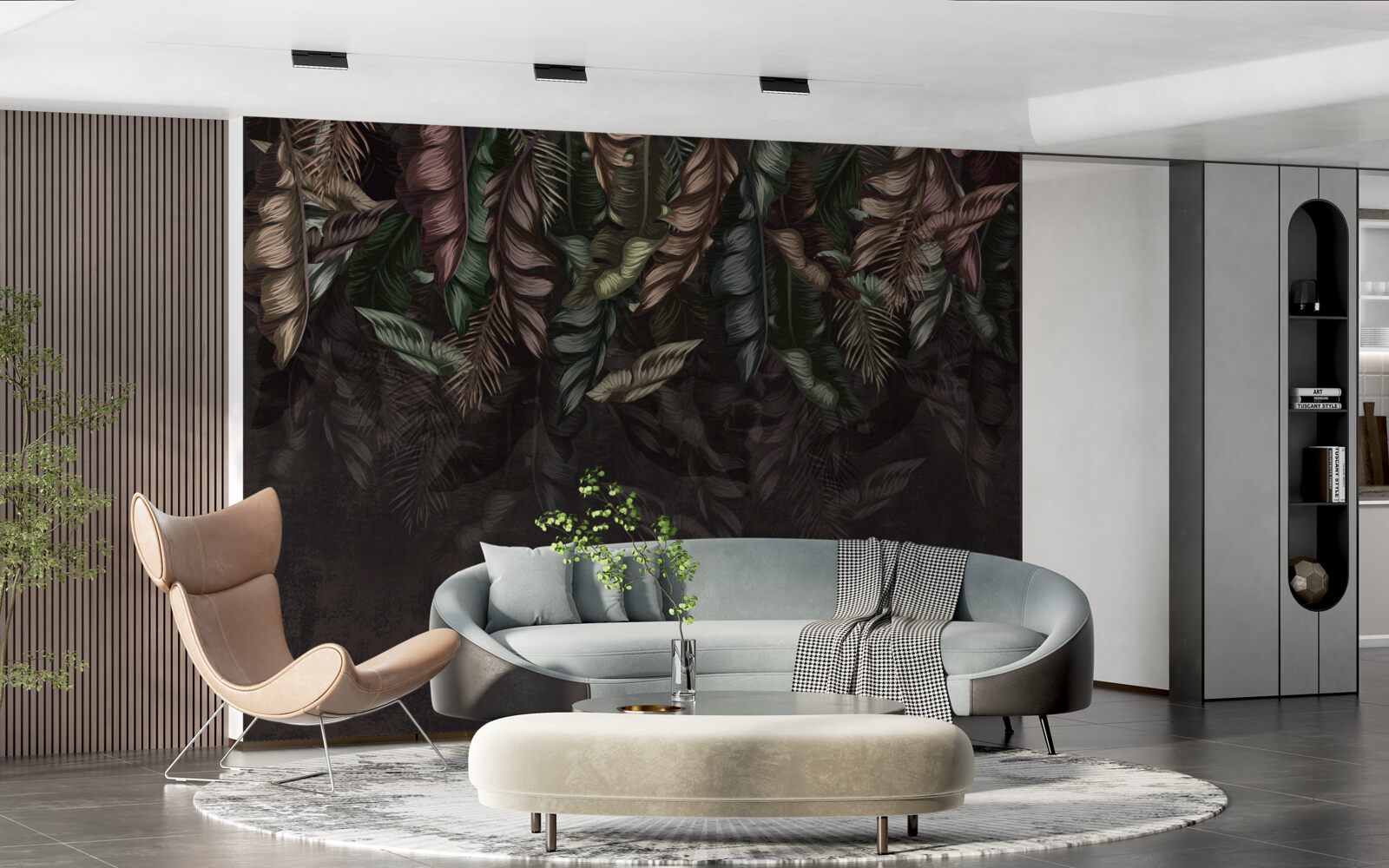 Fototapeta tmavá tropická vegetácia