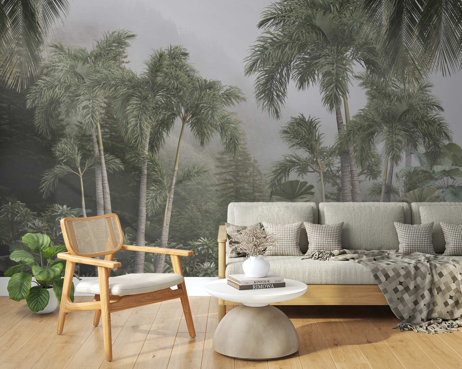 Fototapeta Prípravy v trópoch na silné dažde sú v plnom prúde