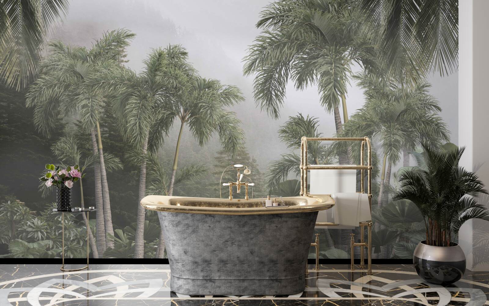 Fototapeta Prípravy v trópoch na silné dažde sú v plnom prúde