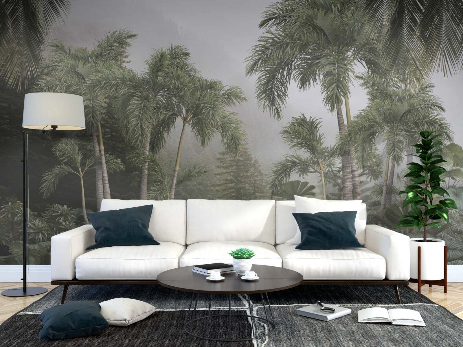 Fototapeta Prípravy v trópoch na silné dažde sú v plnom prúde