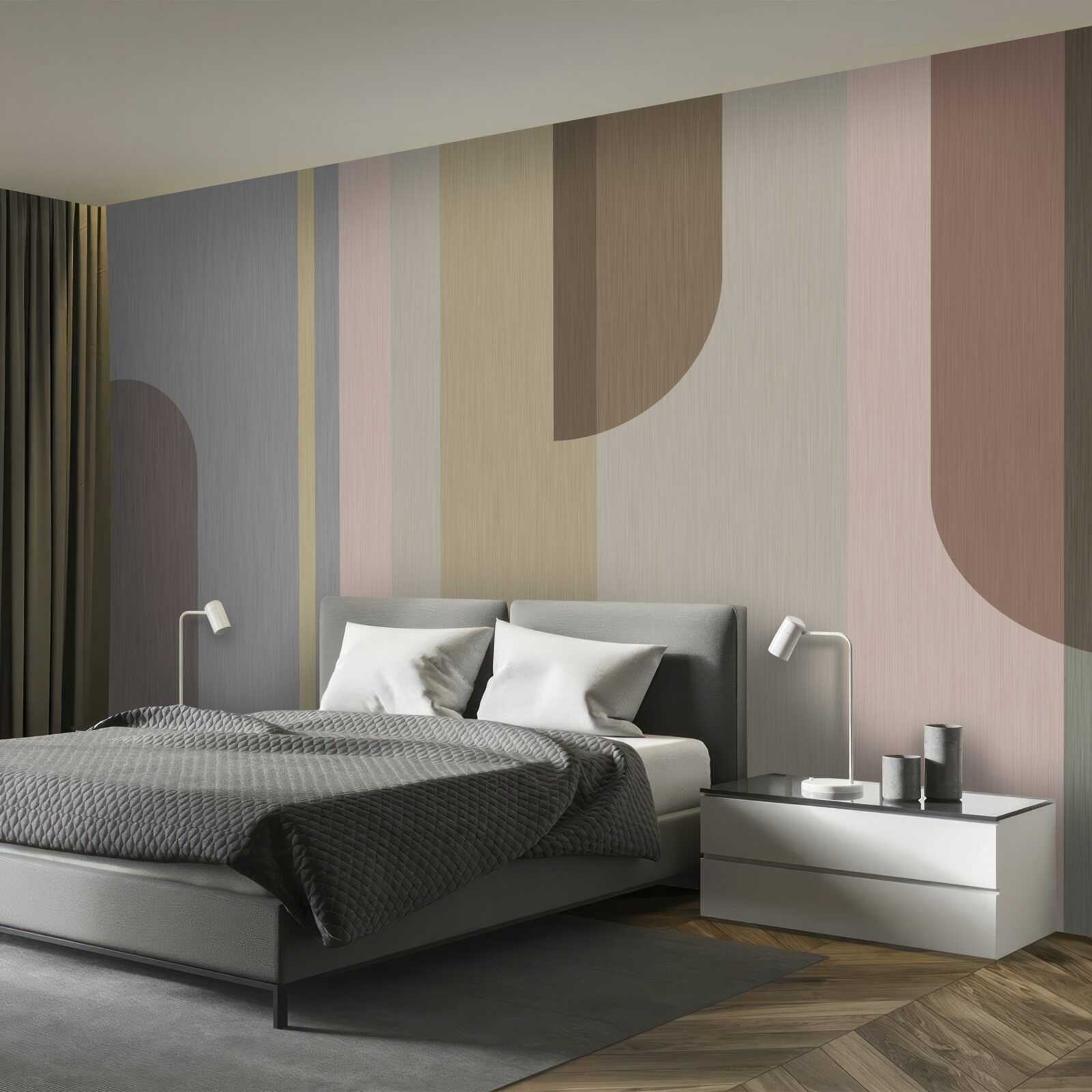 Fototapeta Oblúky vo vertikálnej orientácii, maľované v pastelových farbách