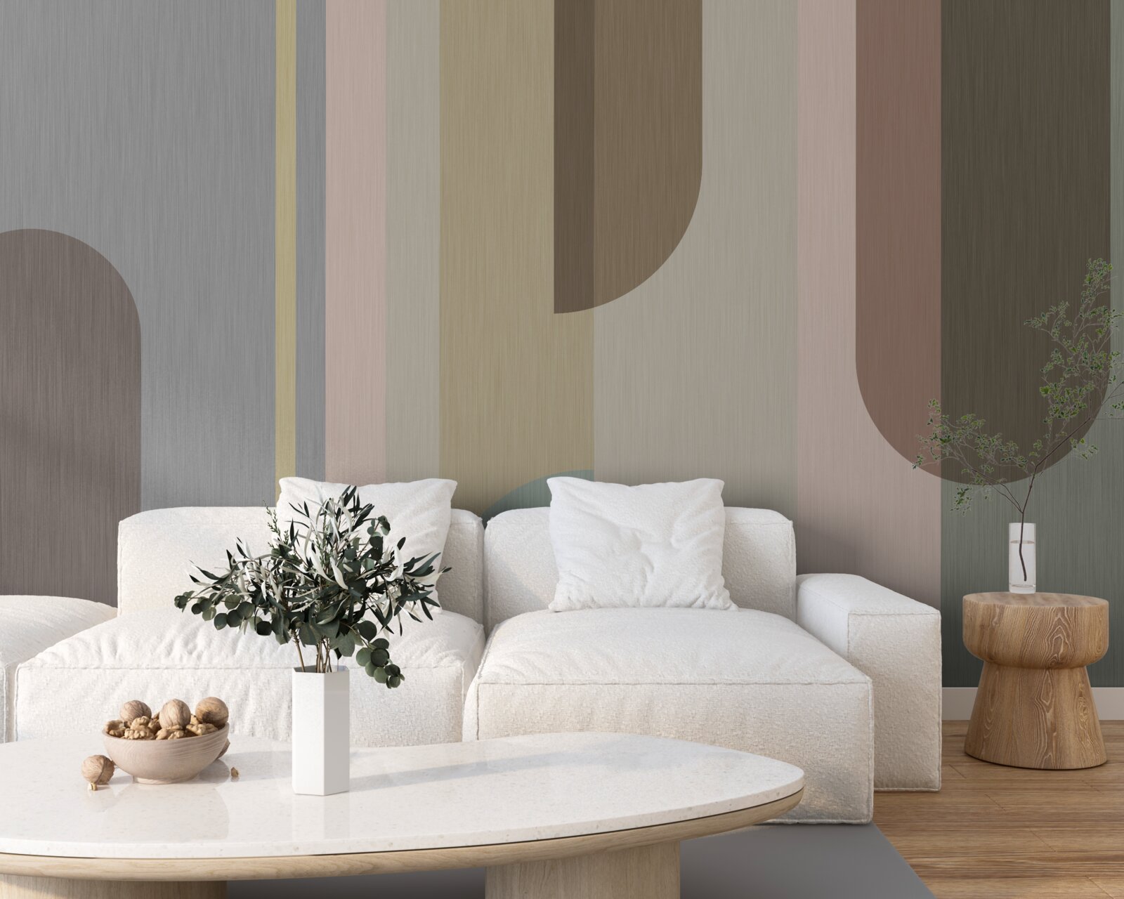 Fototapeta Oblúky vo vertikálnej orientácii, maľované v pastelových farbách