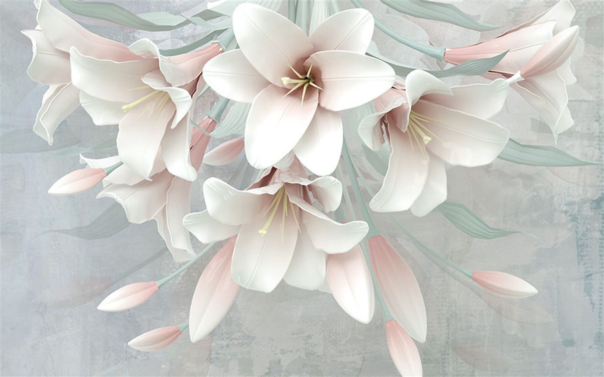 Fototapeta zloženie jasných ľalií