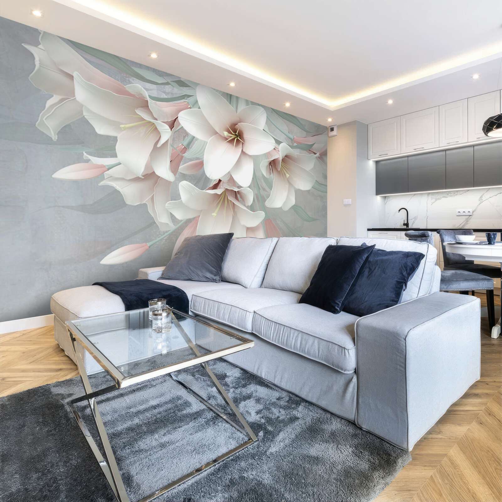 Fototapeta zloženie jasných ľalií