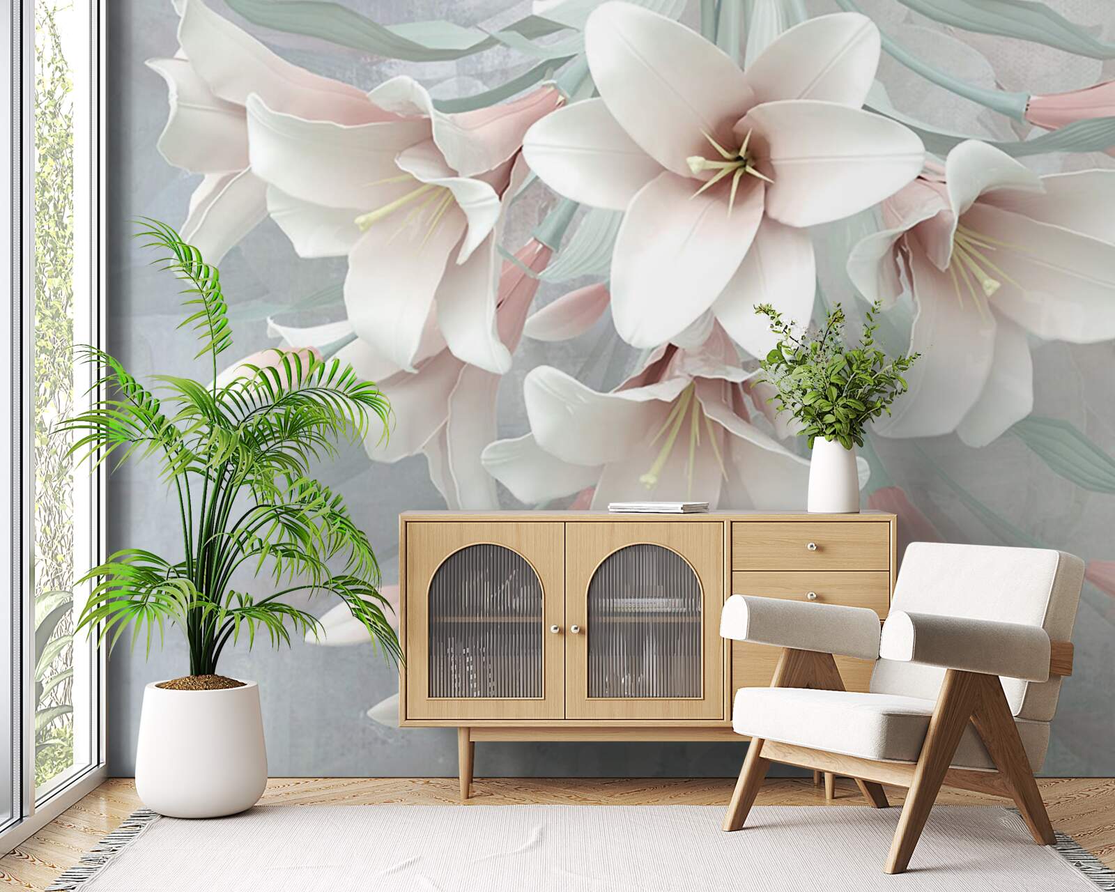 Fototapeta zloženie jasných ľalií