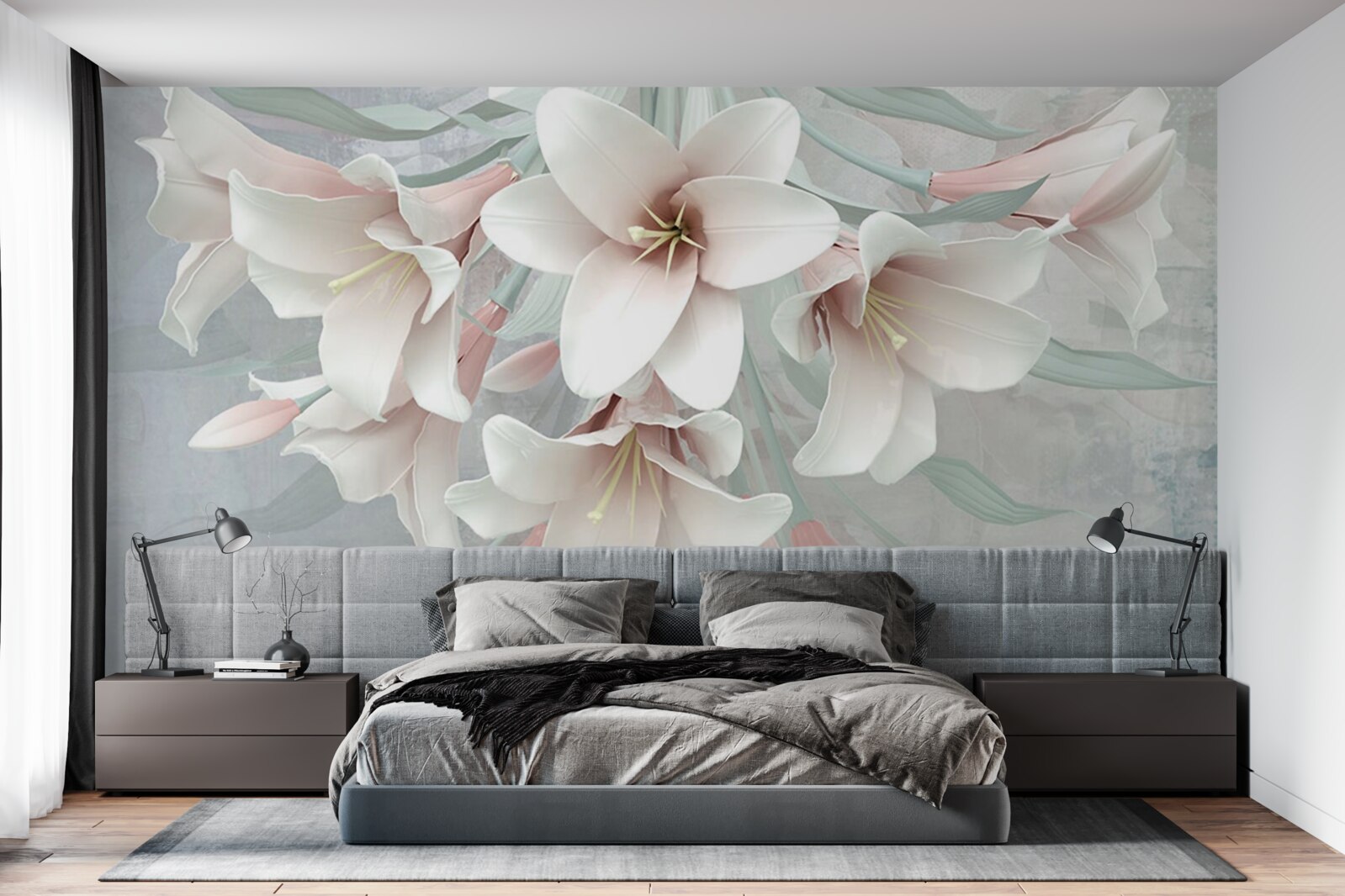 Fototapeta zloženie jasných ľalií