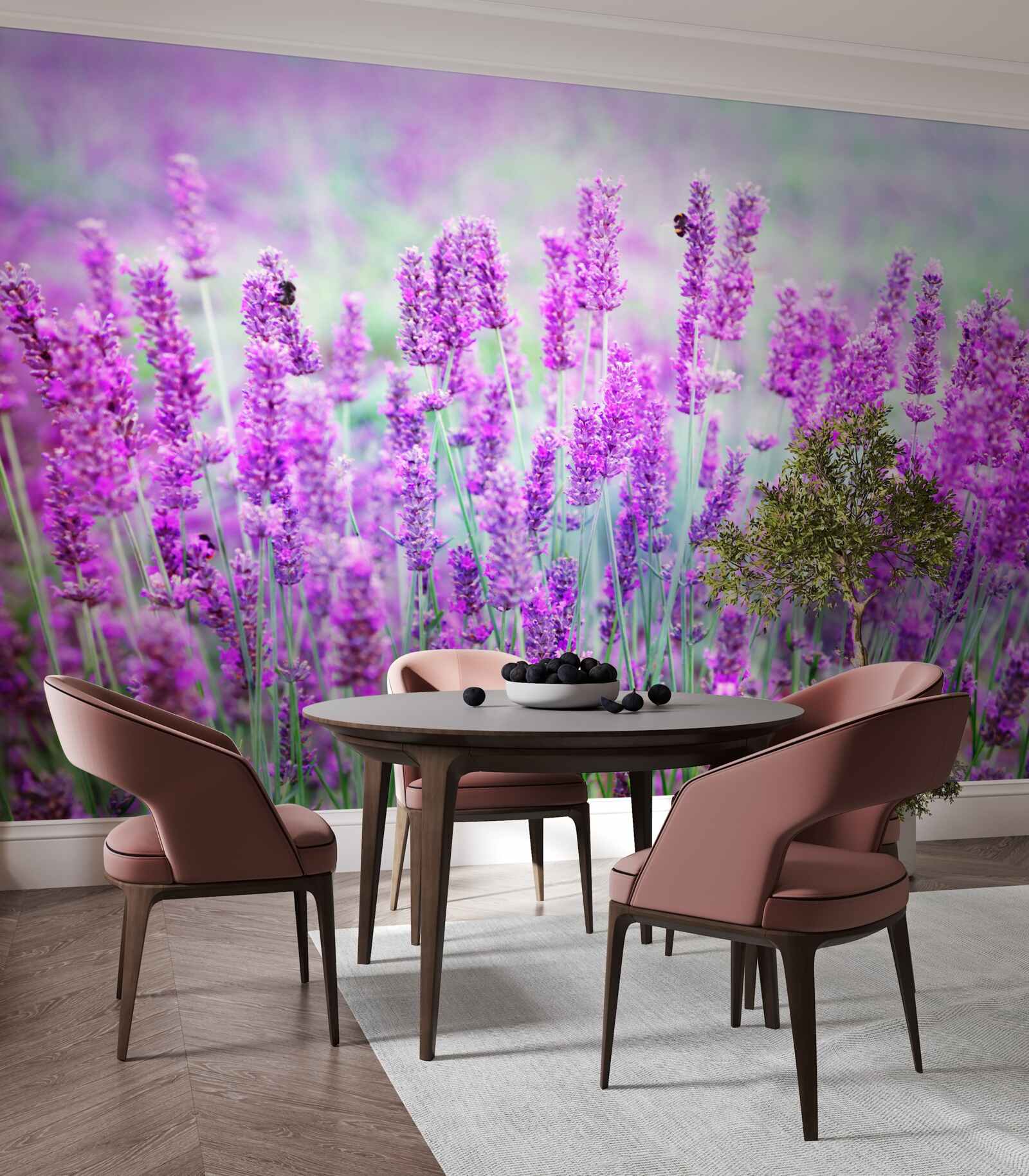 Fototapeta pole levanduľových kvetov