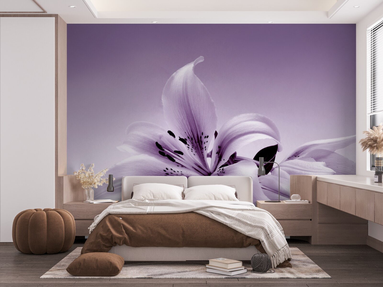 Fototapeta jemná fialová izolovaná ľalia