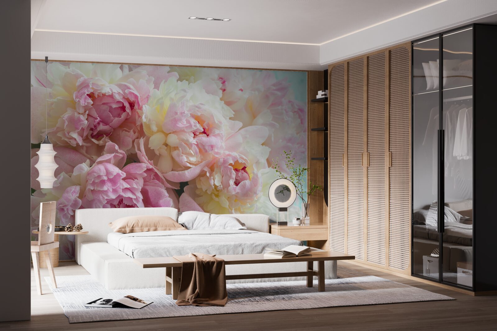 Fototapeta jemné pivonky v ružových odtieňoch