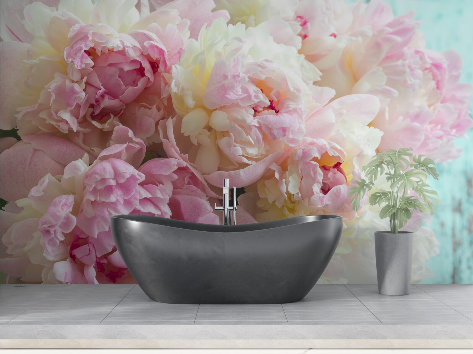 Fototapeta jemné pivonky v ružových odtieňoch