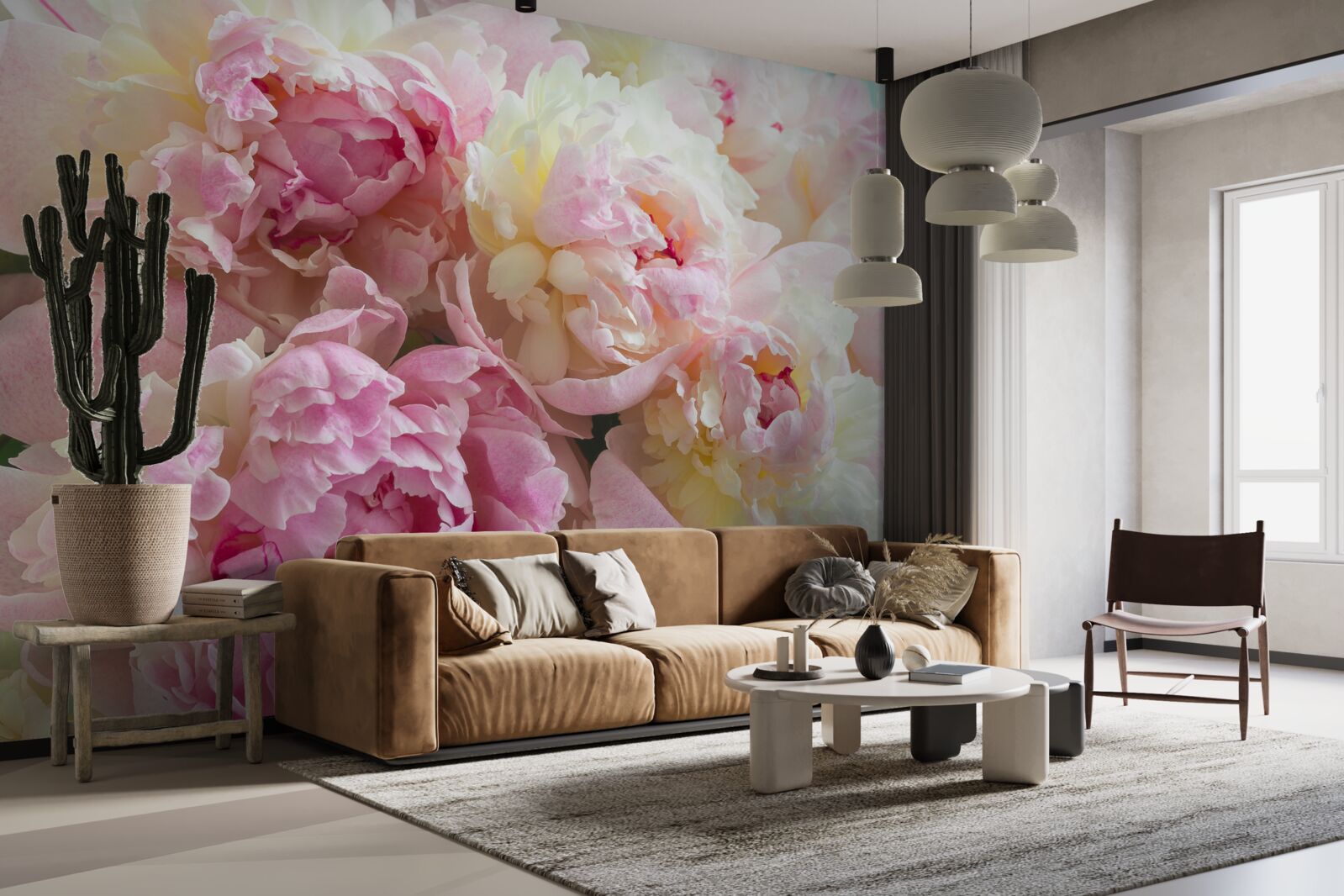 Fototapeta jemné pivonky v ružových odtieňoch