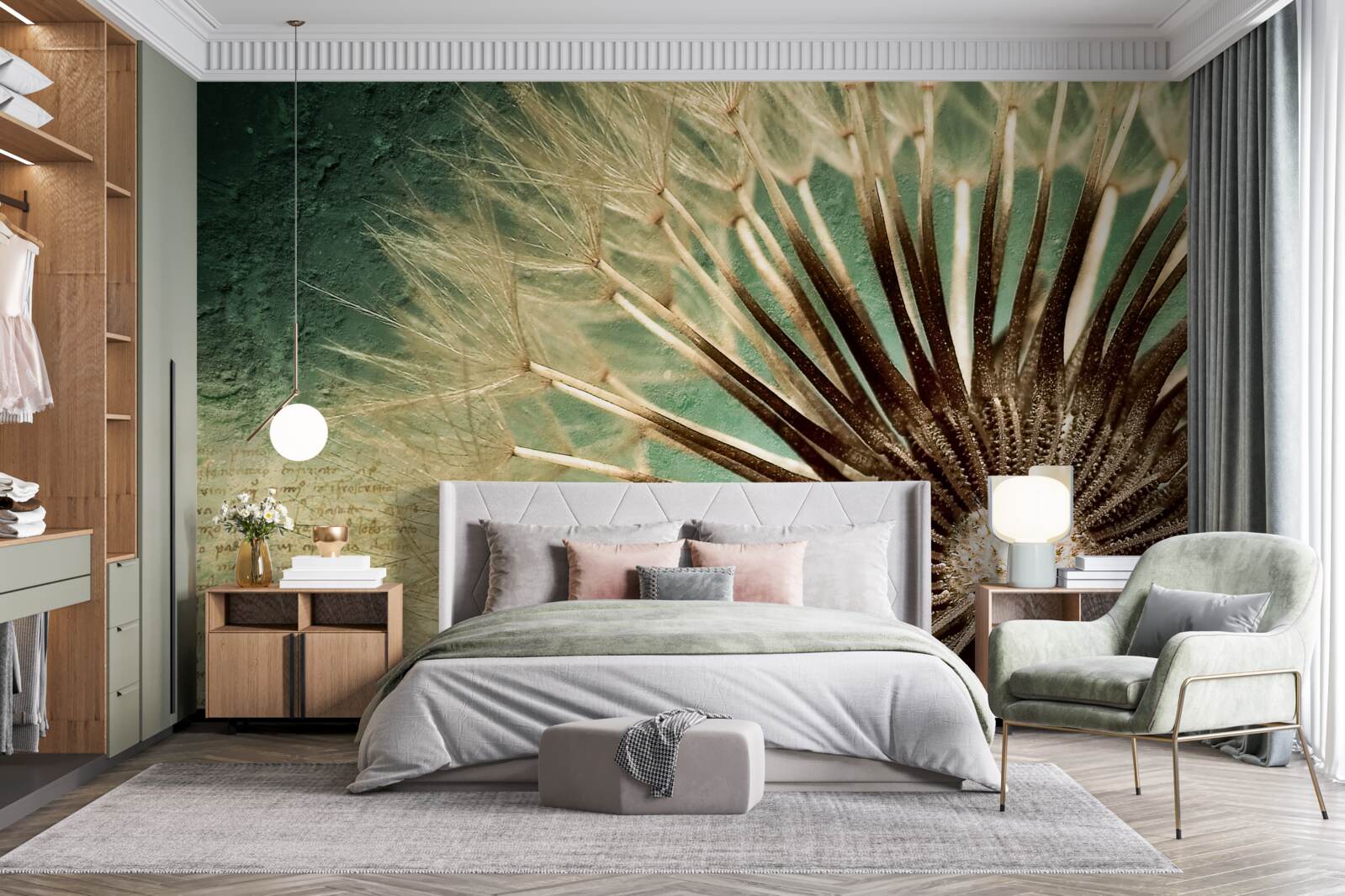 Fototapeta duša púpavy je plná nehy