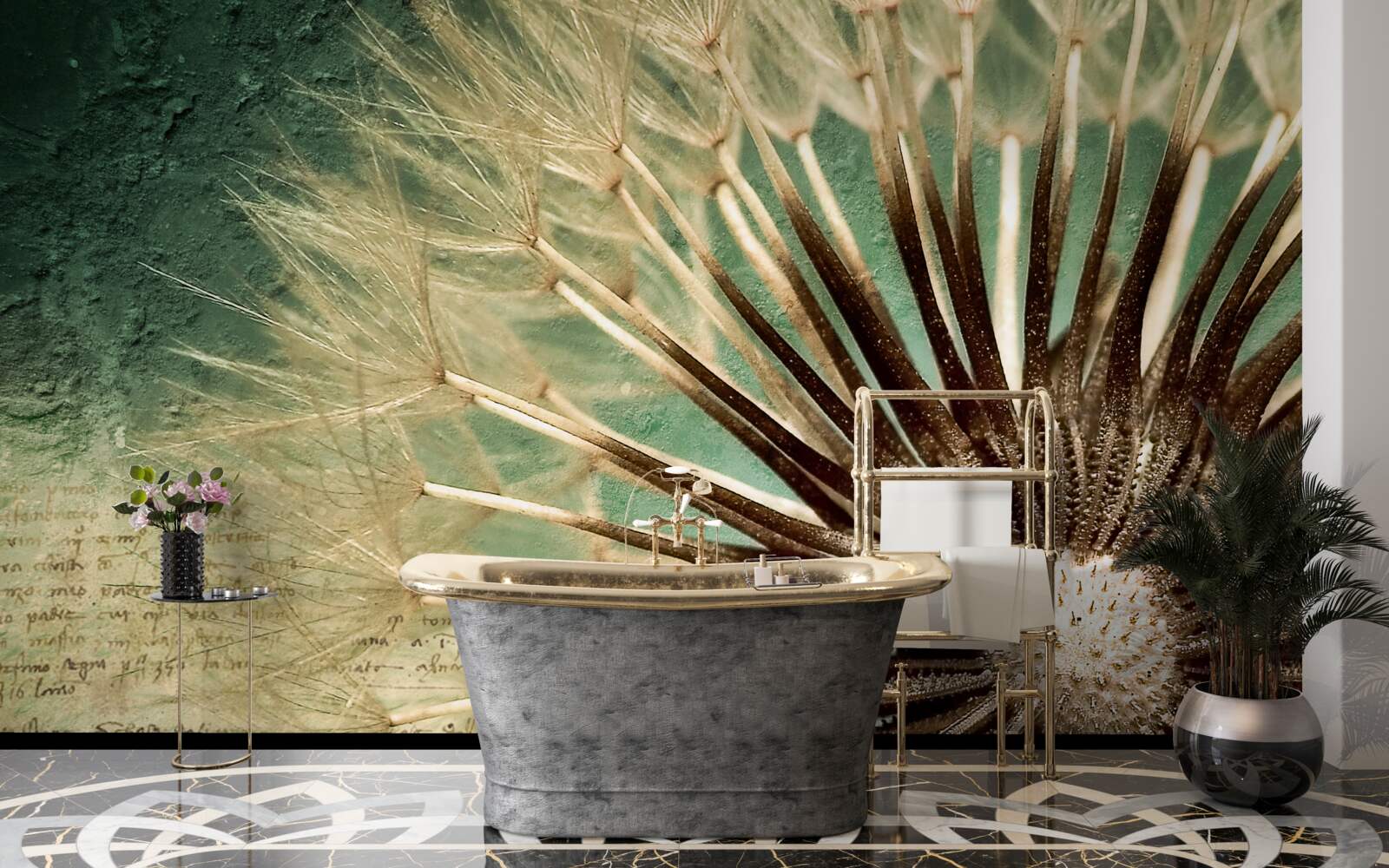 Fototapeta duša púpavy je plná nehy