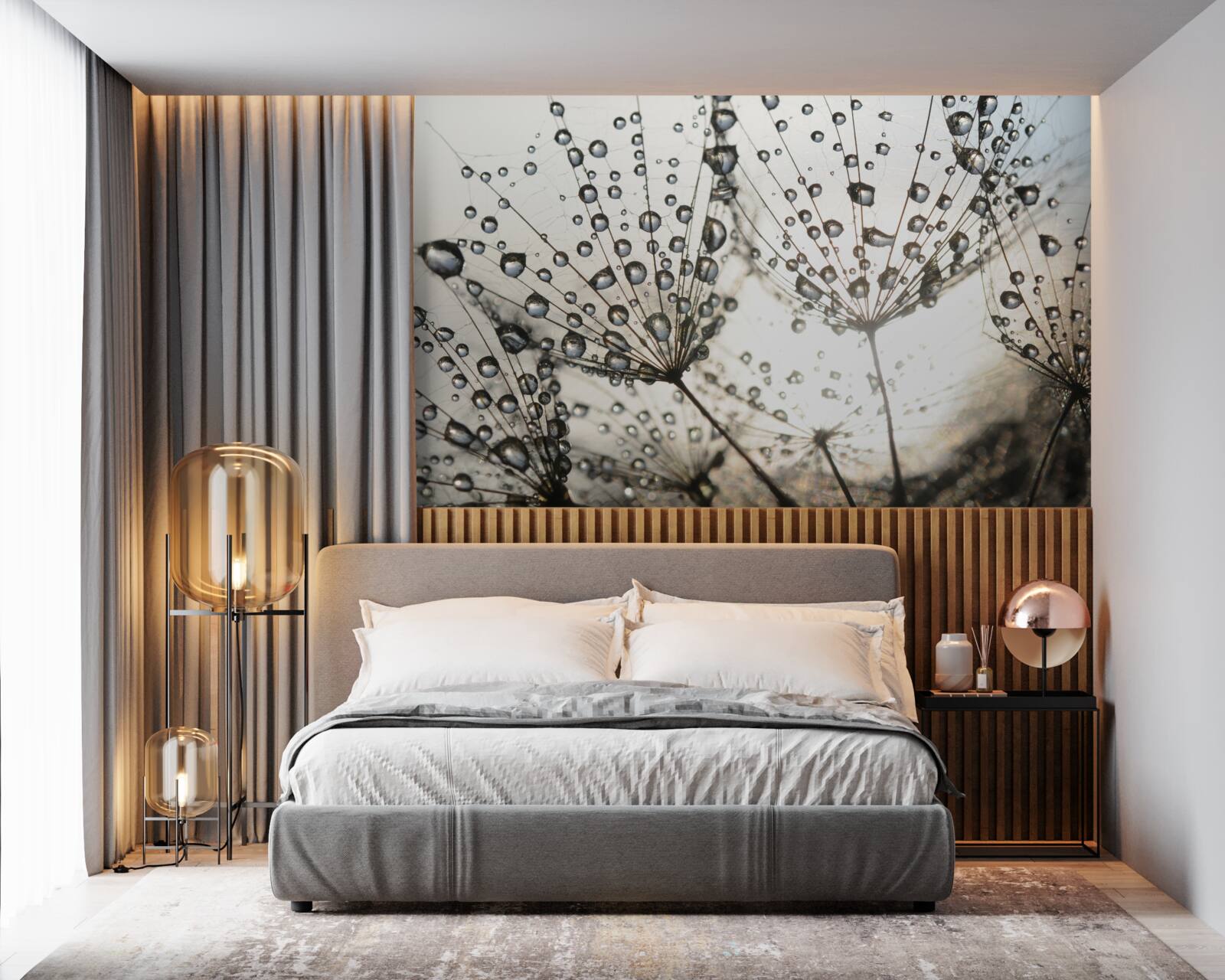 Fototapeta daždivý púpava