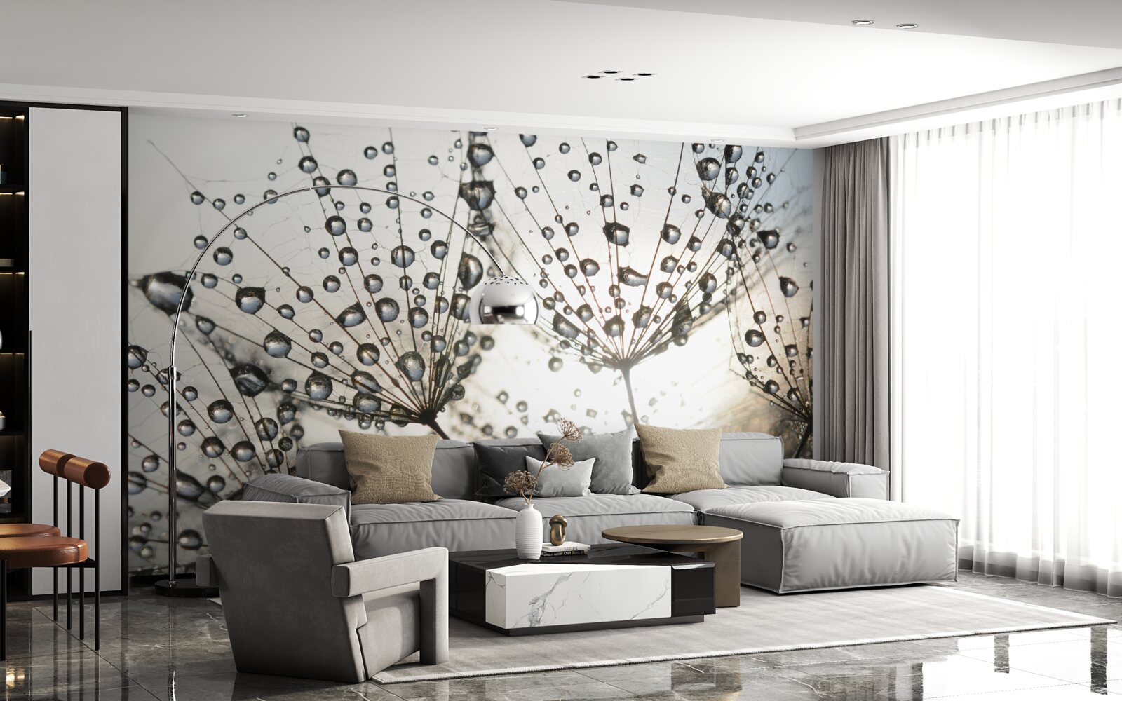 Fototapeta daždivý púpava