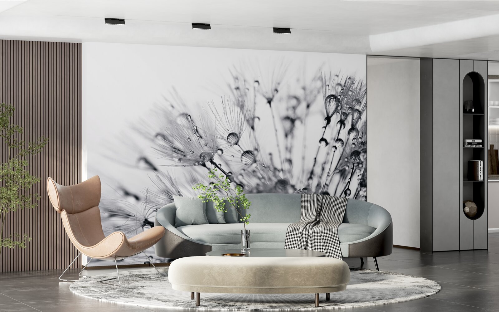 Fototapeta kvapky rosy rannej vlahy na okvetných lístkoch púpavy