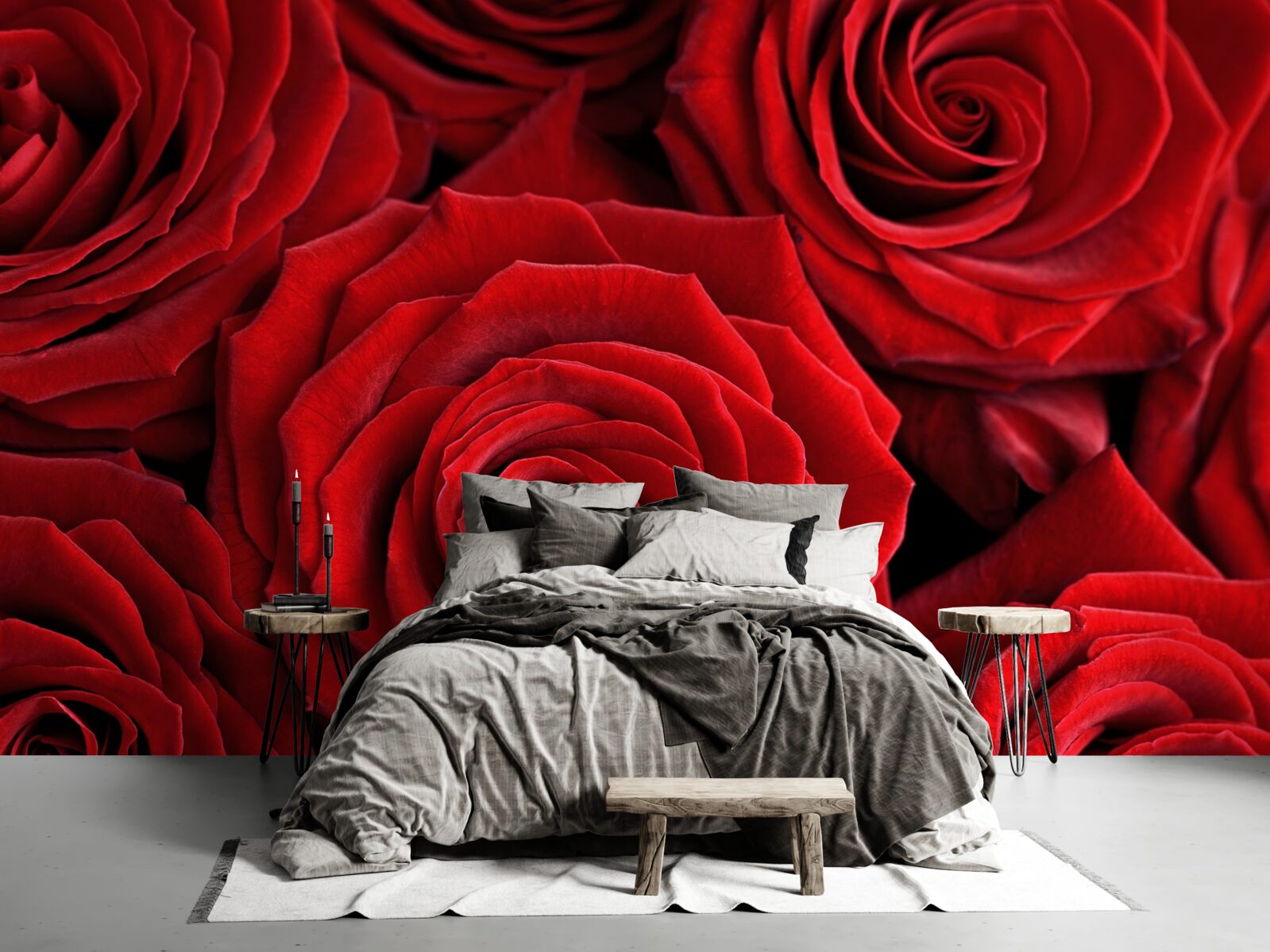 Fototapeta súhrn tradičných červených ruží