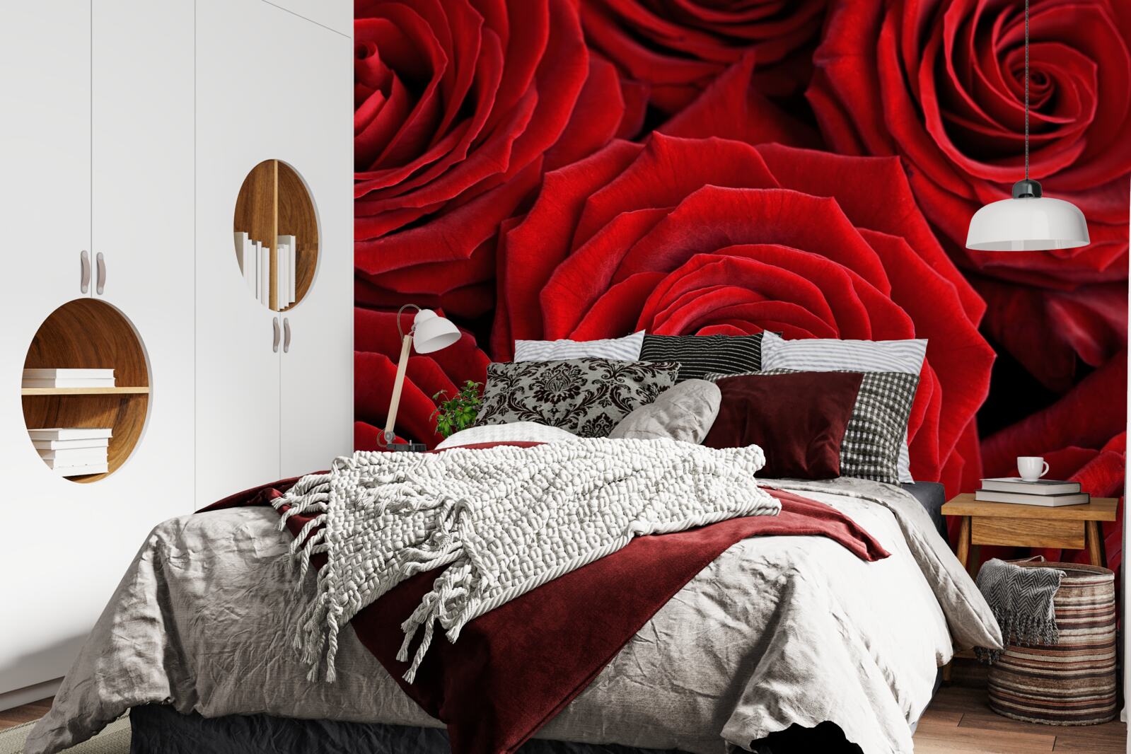 Fototapeta súhrn tradičných červených ruží