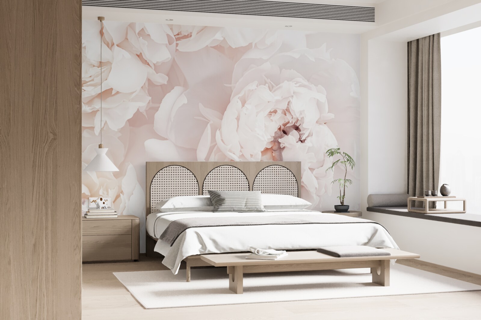 Fototapeta pivonka s jemnou pastelovou krásou