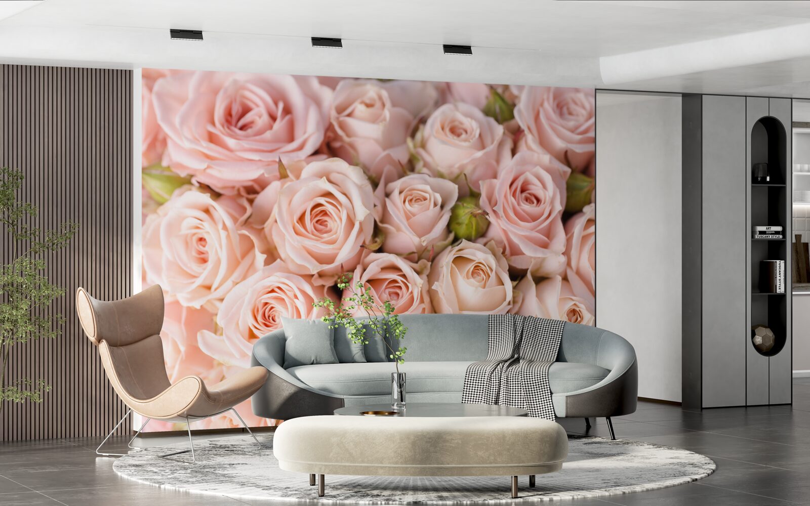 Fototapeta mäkké ružové púčiky ruží