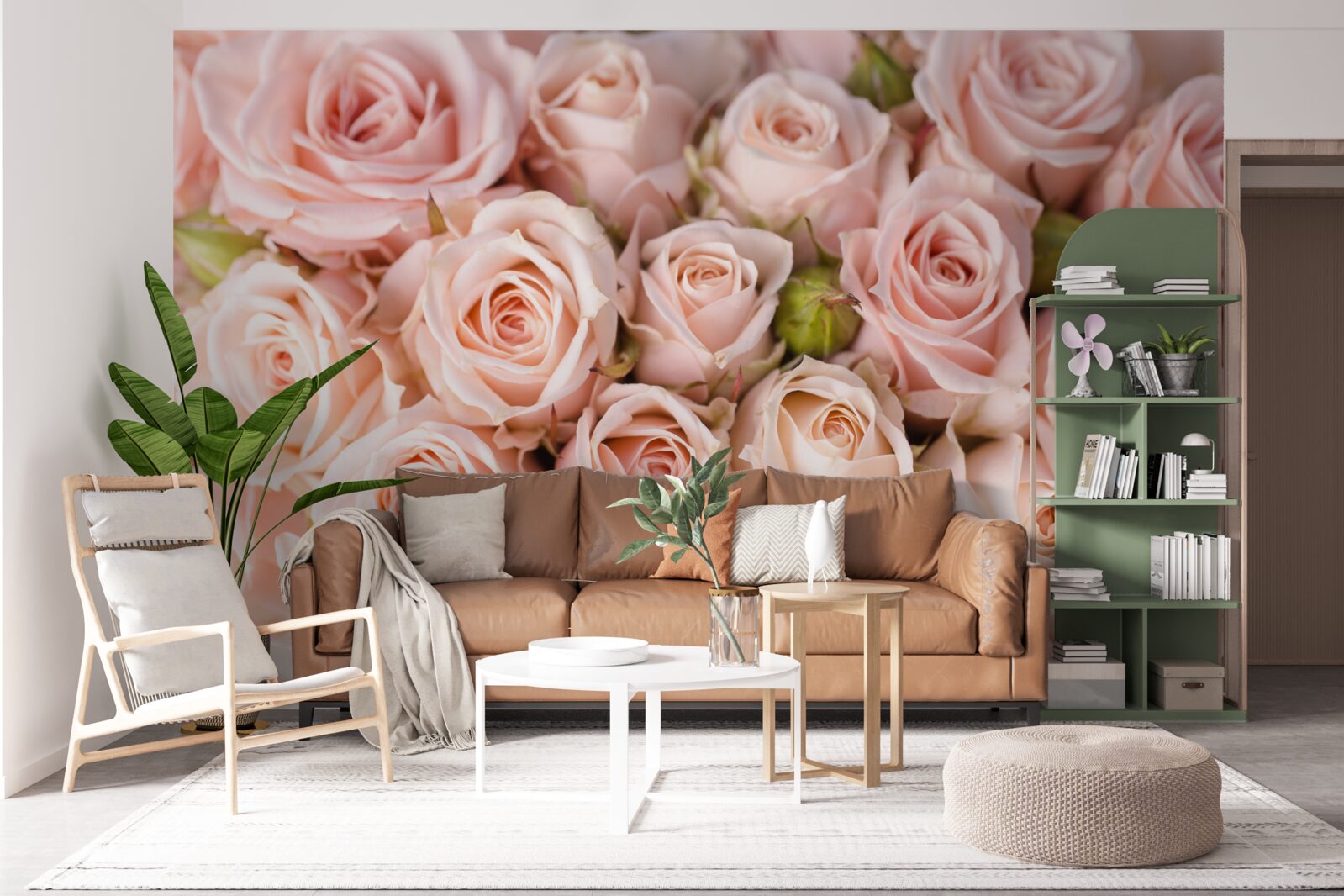 Fototapeta mäkké ružové púčiky ruží