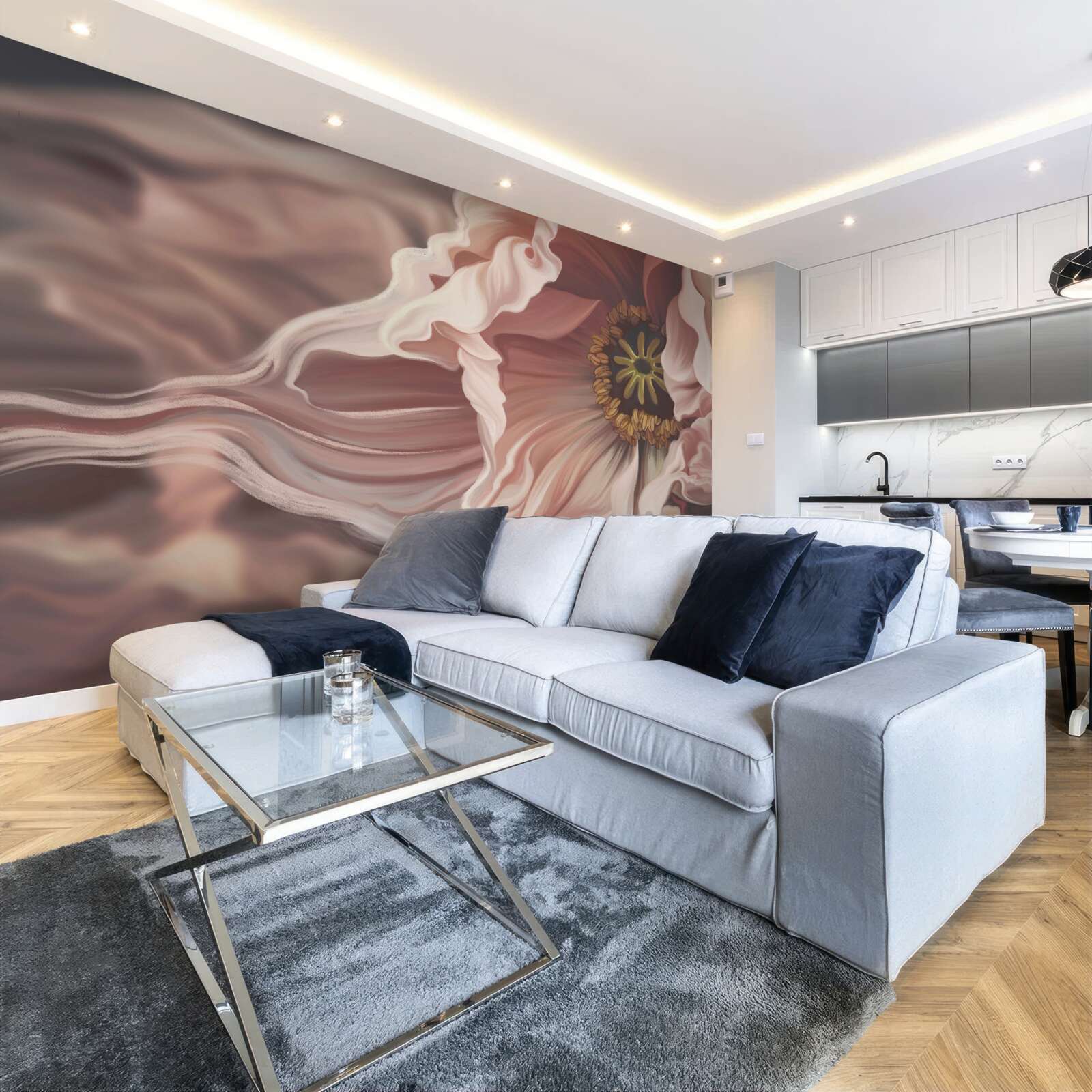 Fototapeta veľká pivonka práškovej farby