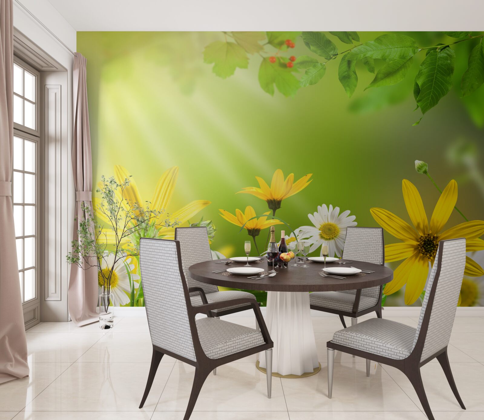 Fototapeta Svitanie na letnej lúke