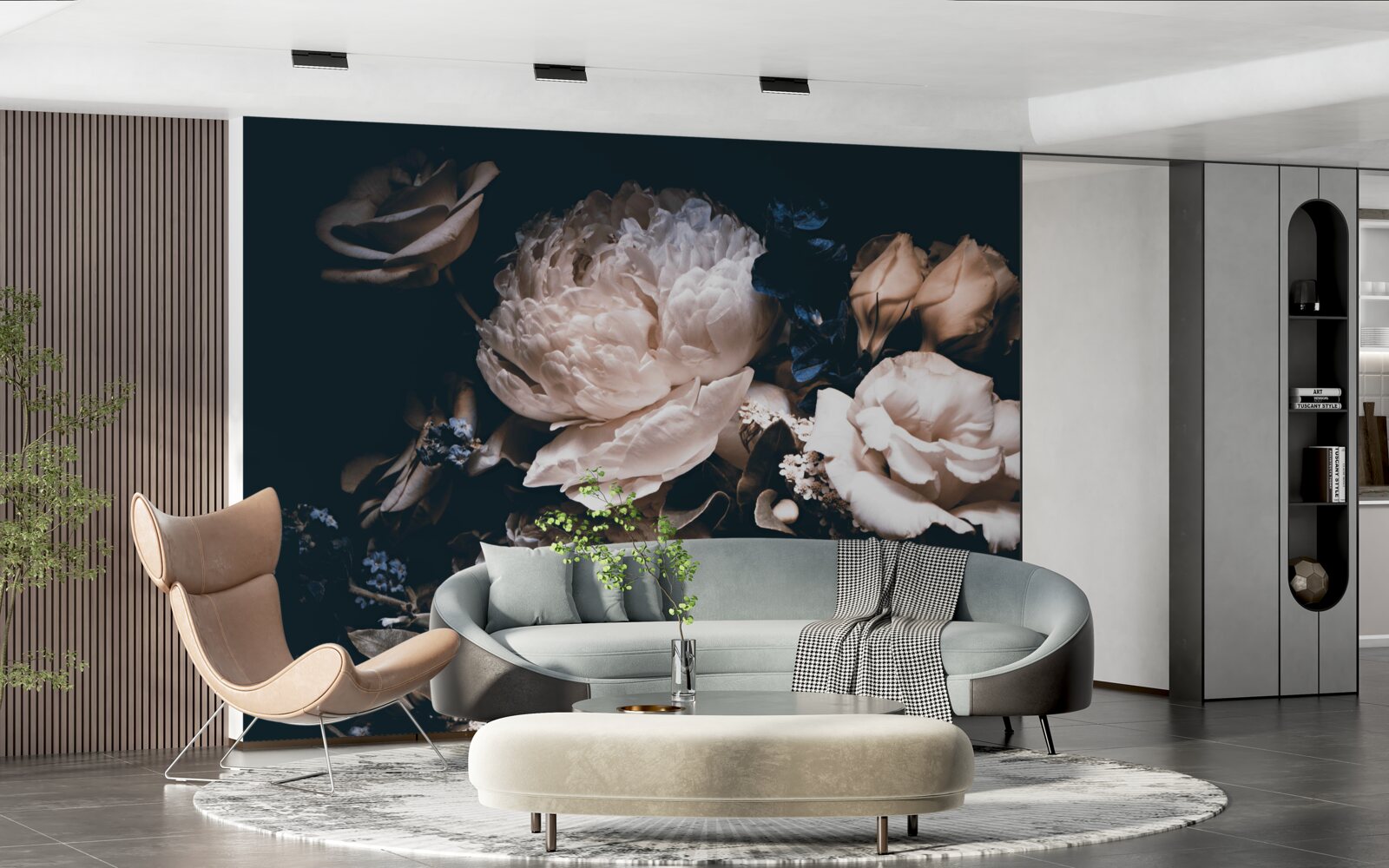 Fototapeta temná romantika kvetov