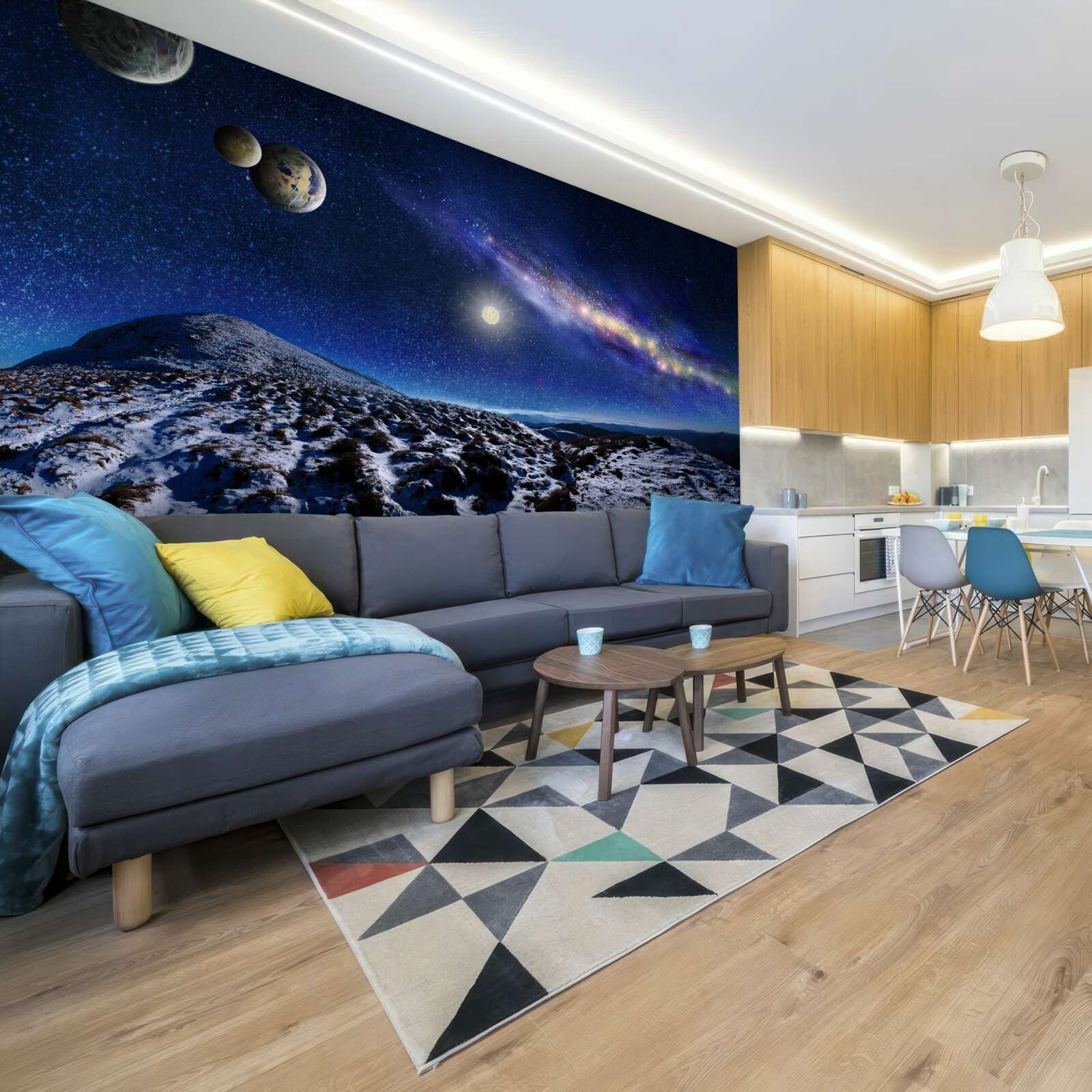 Fototapeta vesmír s mnohými planétami