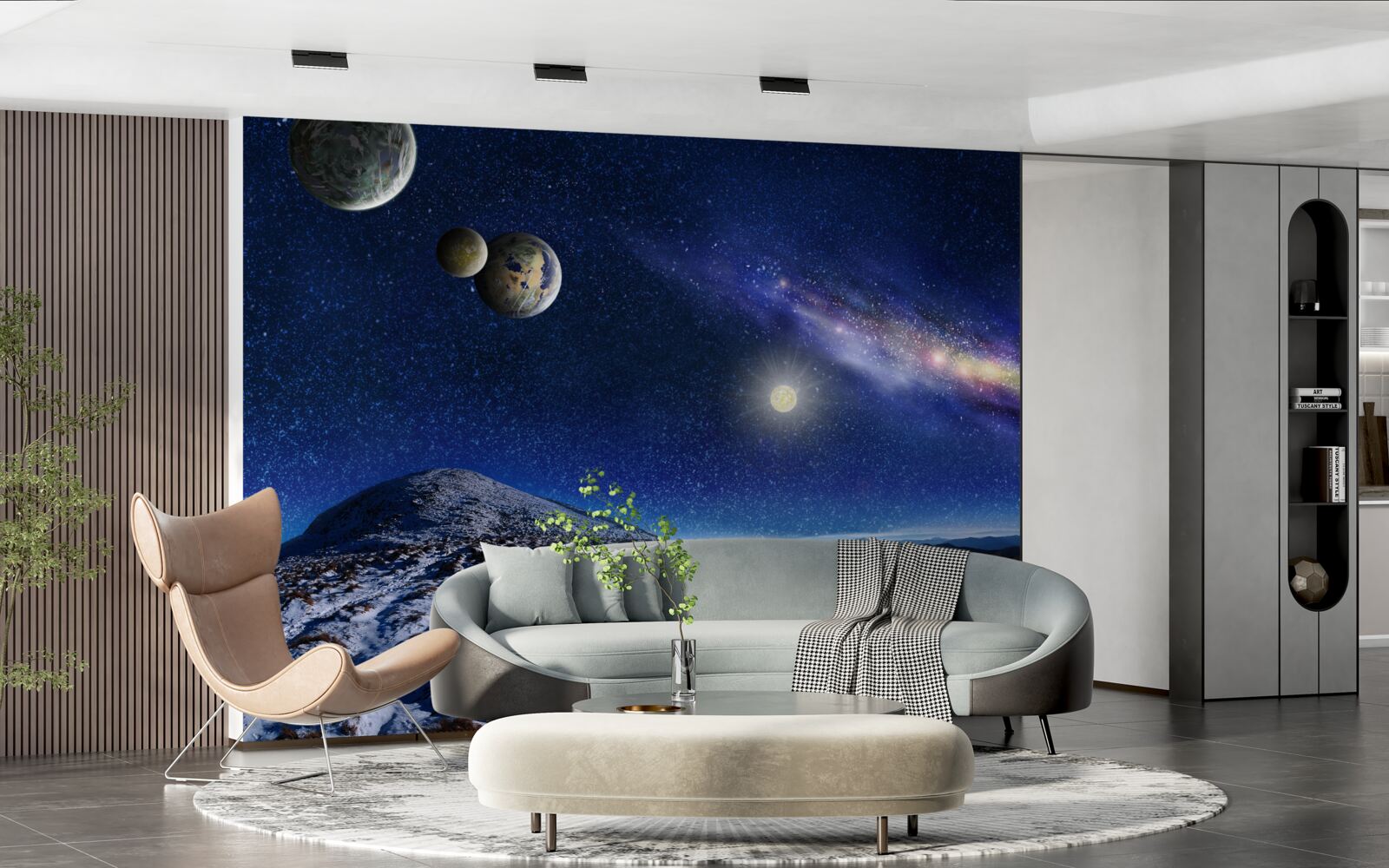 Fototapeta vesmír s mnohými planétami