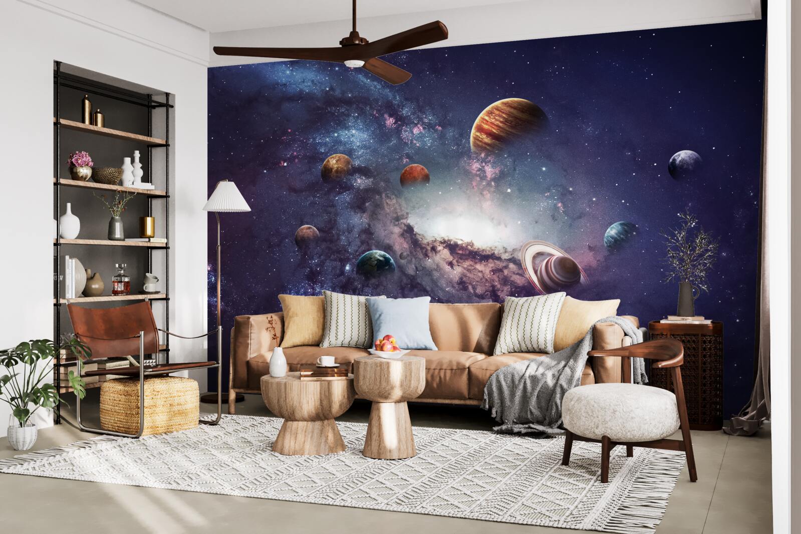 Fototapeta veľkosti planét v galaxii