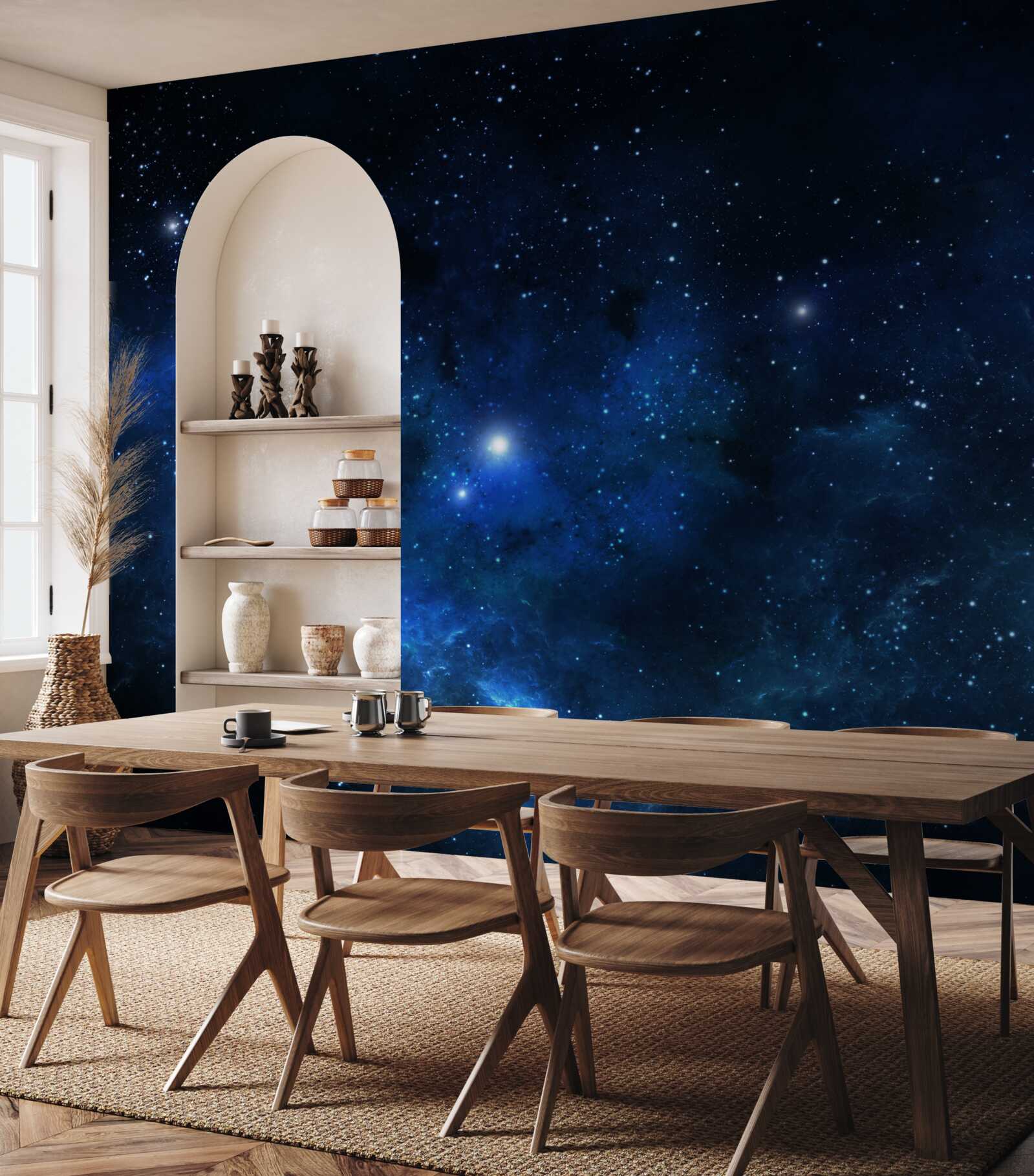 Fototapeta vesmír sa trblieta s galaxiami